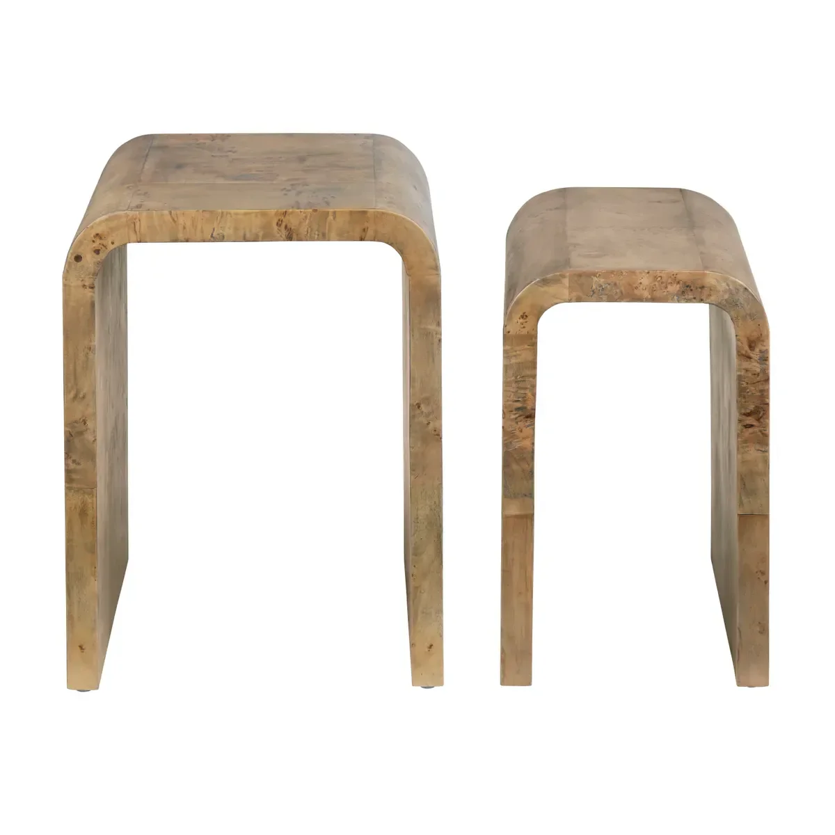 2 Piece Richmond Mappa Burl Nested Tables