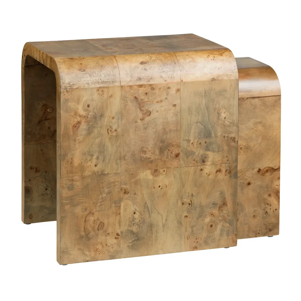 2 Piece Richmond Mappa Burl Nested Tables - Image 6