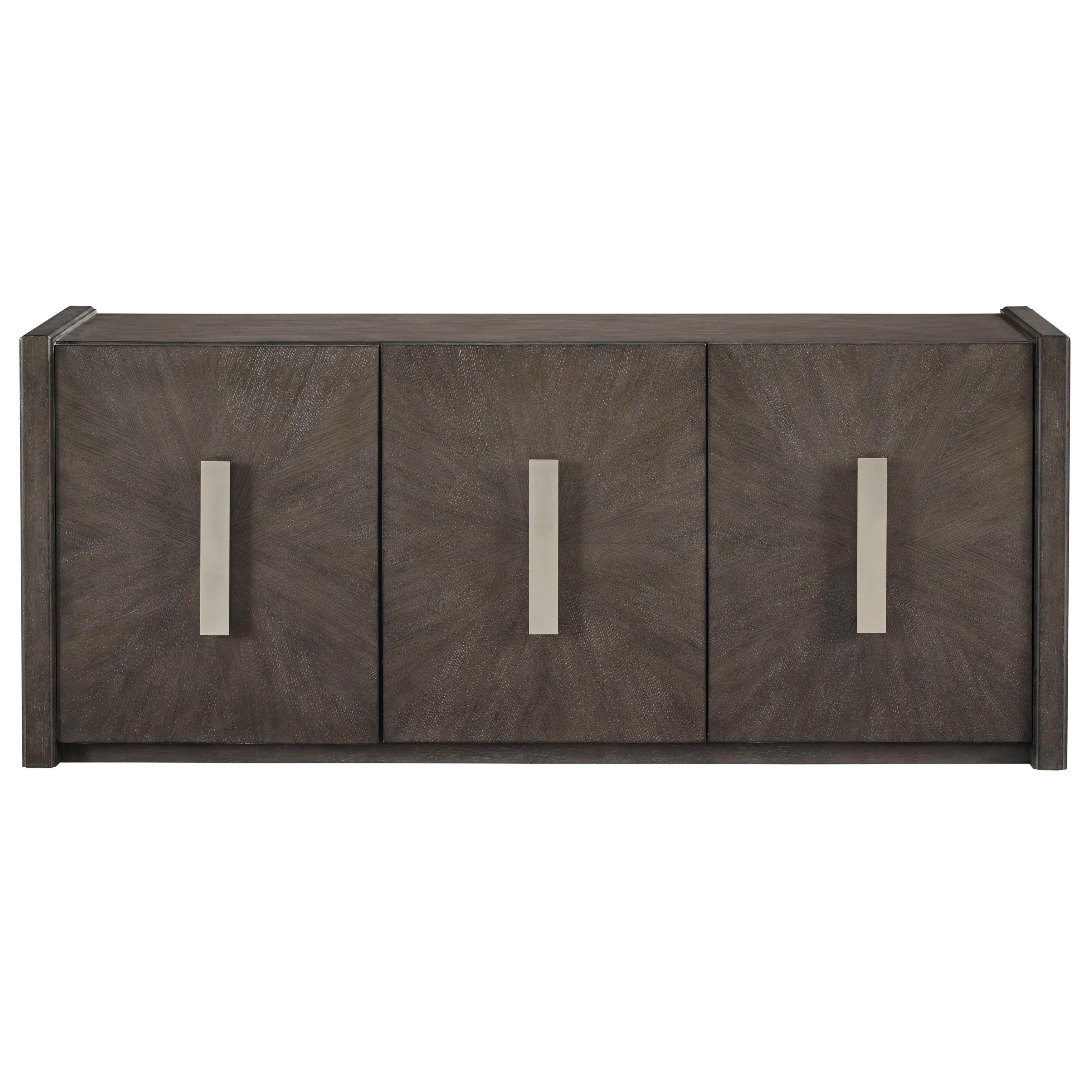 3-Door Credenza with Shelves