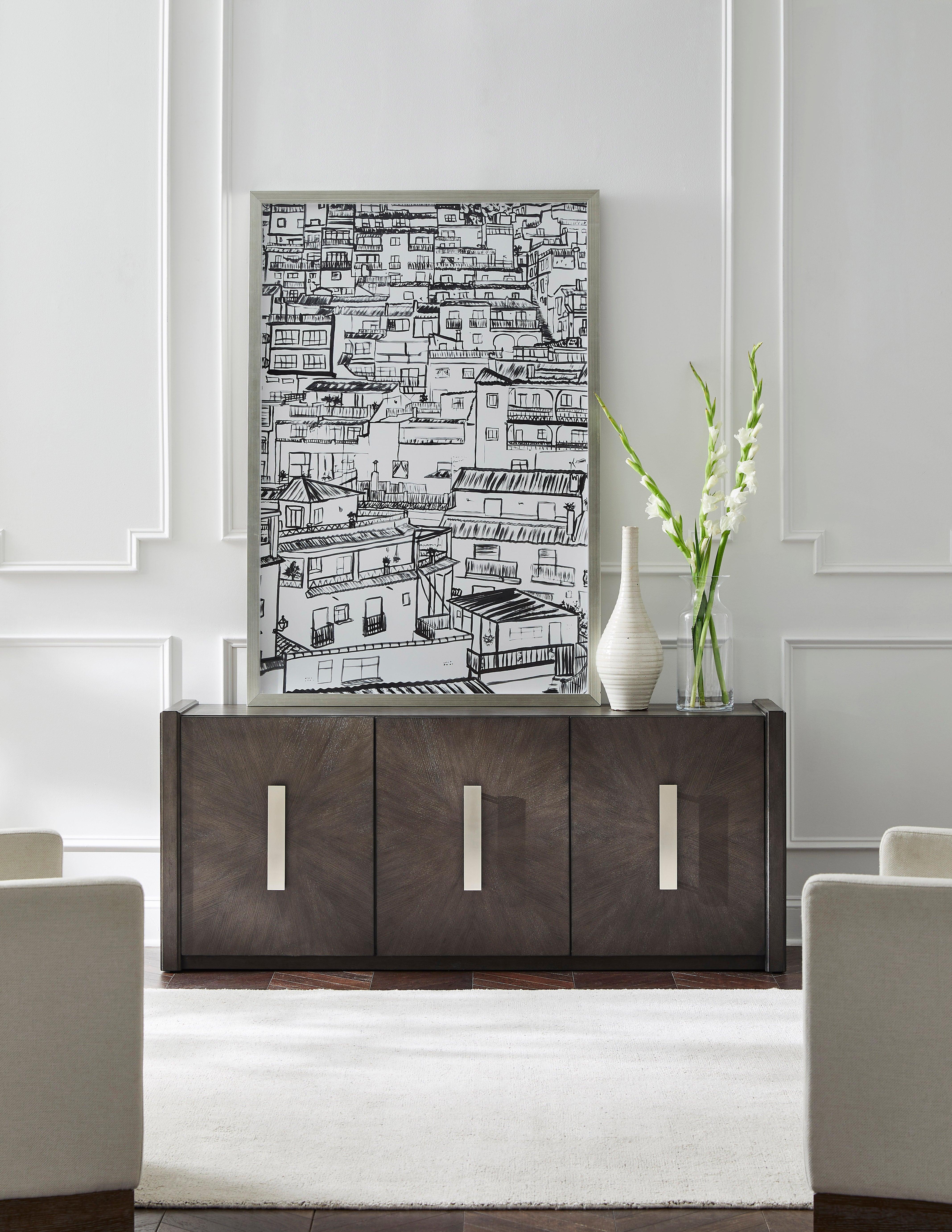 3-Door Credenza with Shelves - Image 2