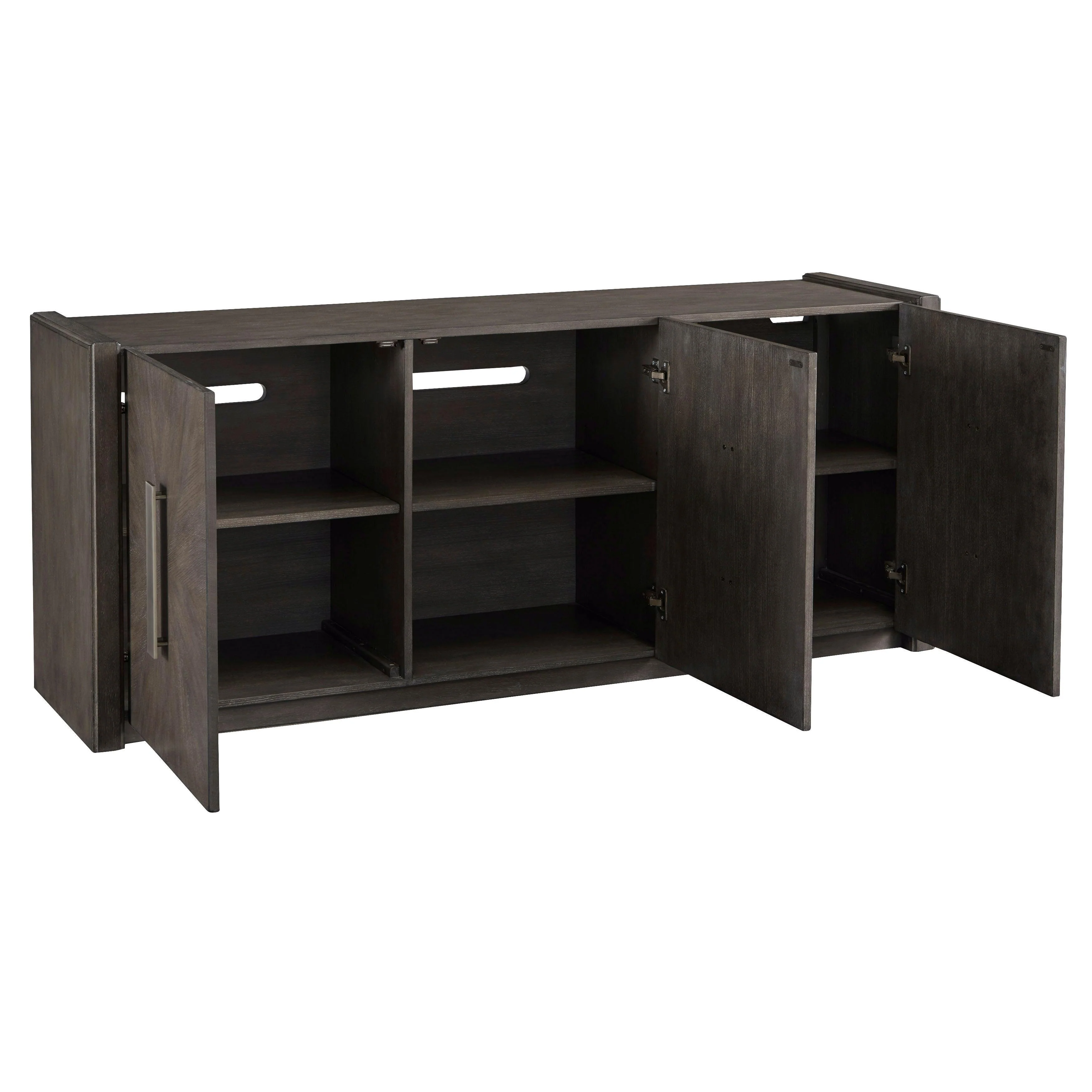 3-Door Credenza with Shelves - Image 4