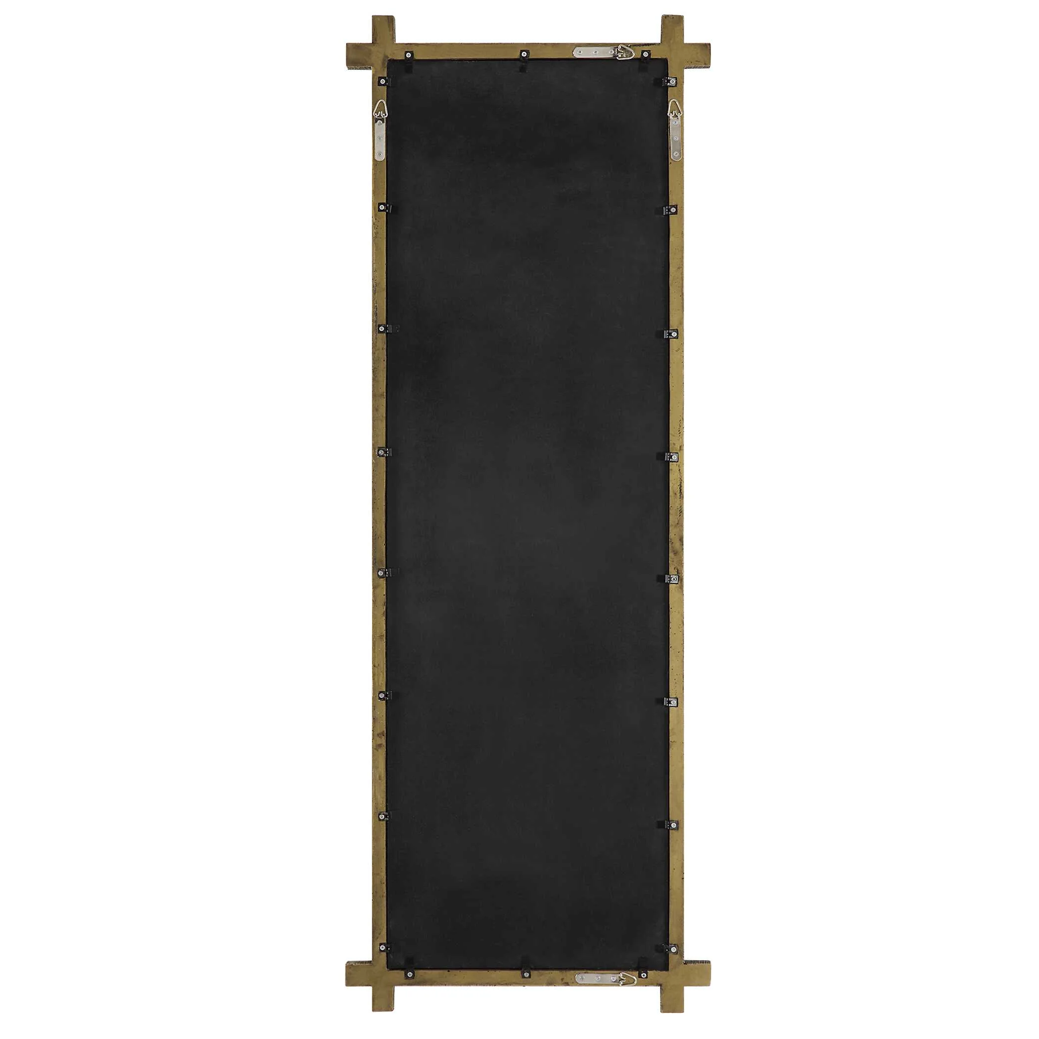 Abanu Ribbed Gold Dressing Mirror - Image 8