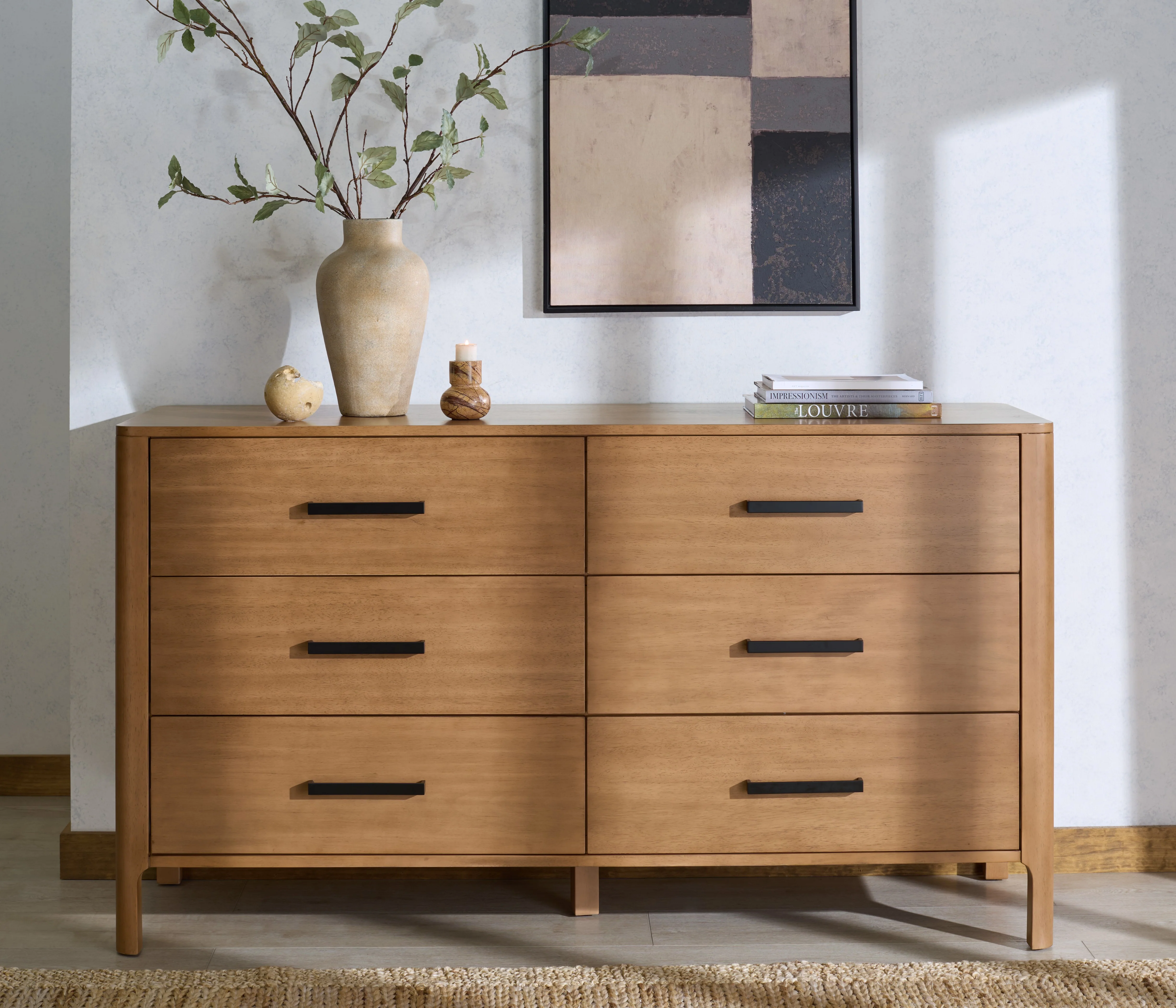 Abbiava 6 Drawer Wood Dresser - Image 2