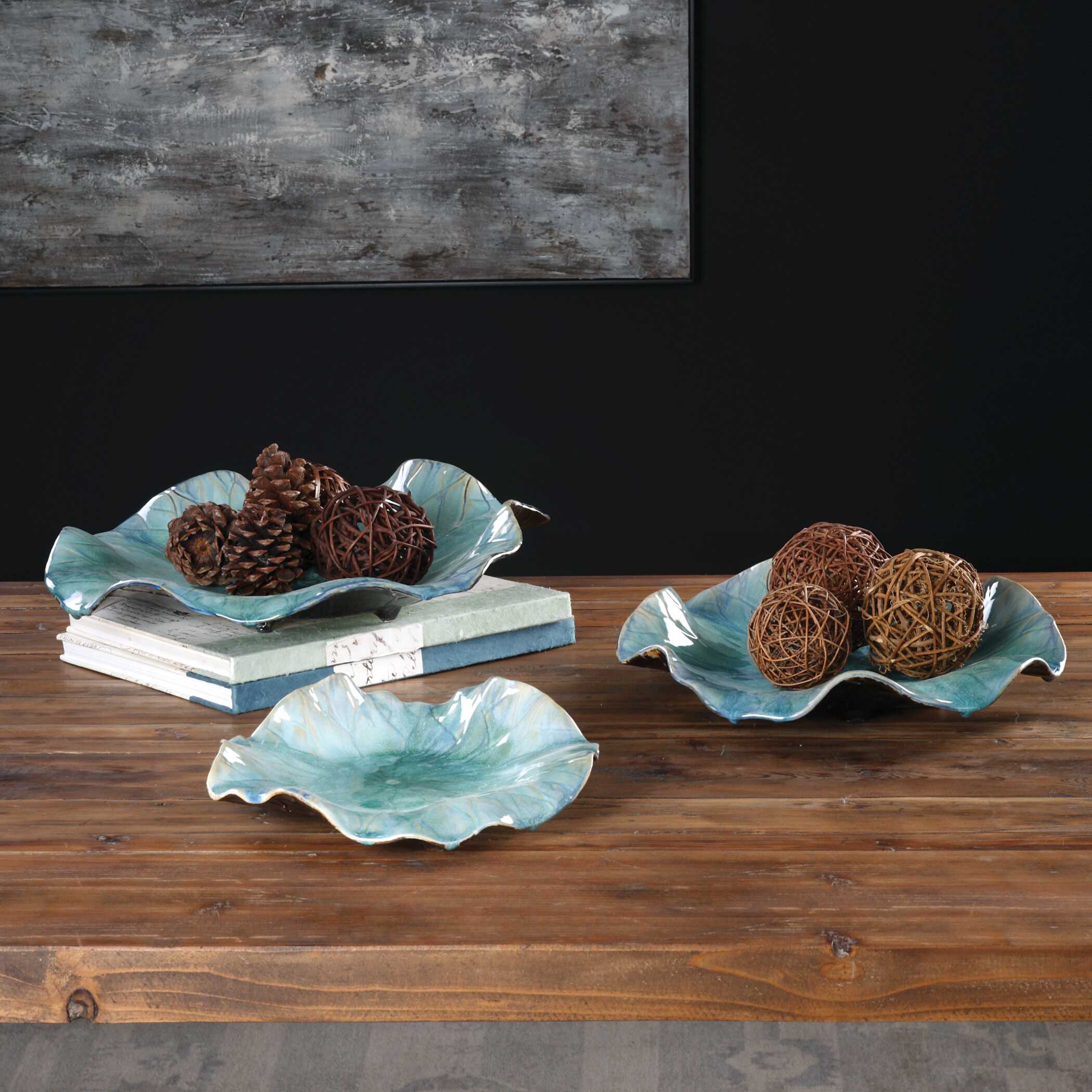 Abella Ceramic Flowers - Set of 3 - Image 5