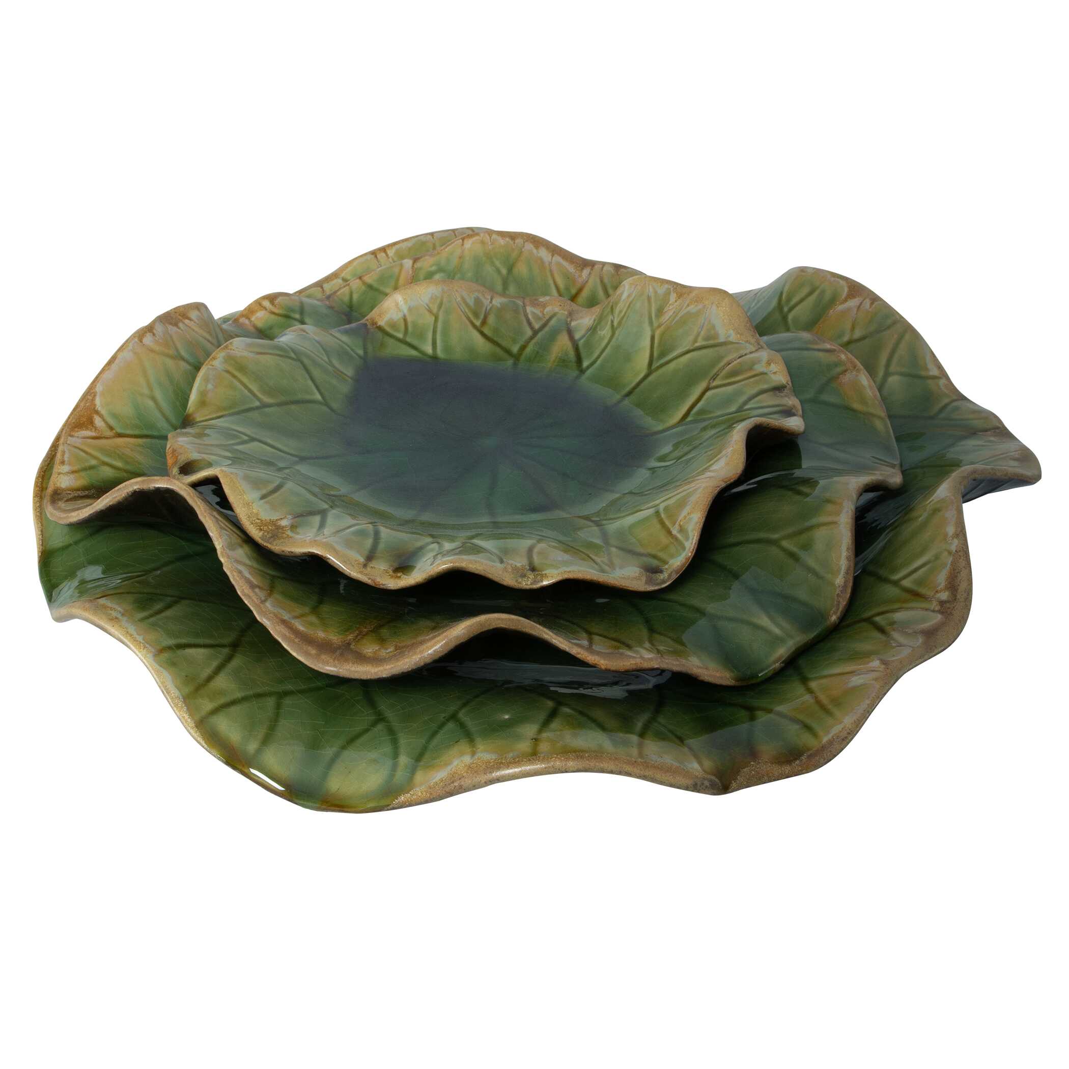 Abella Green Ceramic Wall Decor - Set of 3 - Image 7