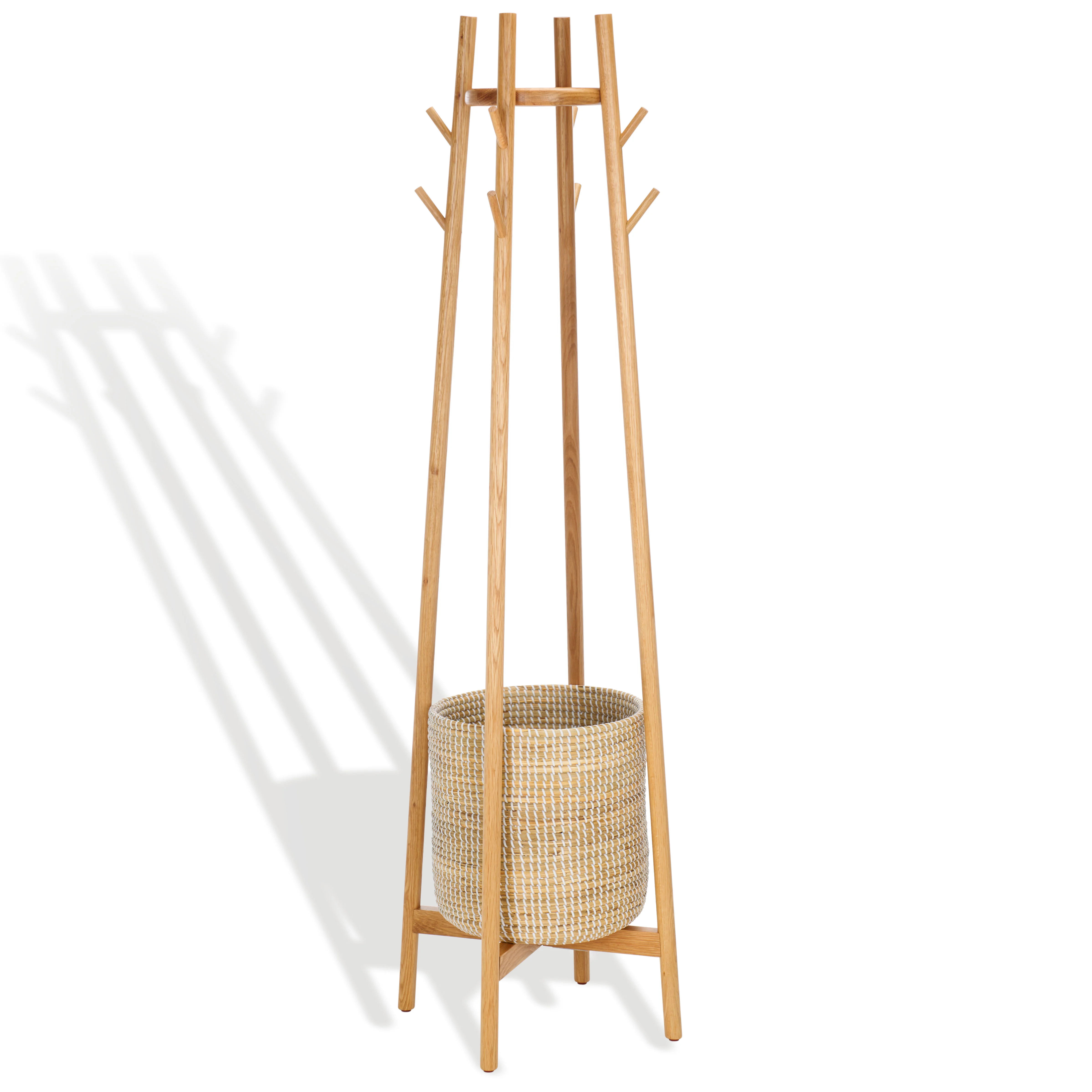 Abellina Coat Rack With Storage Basket - Image 3