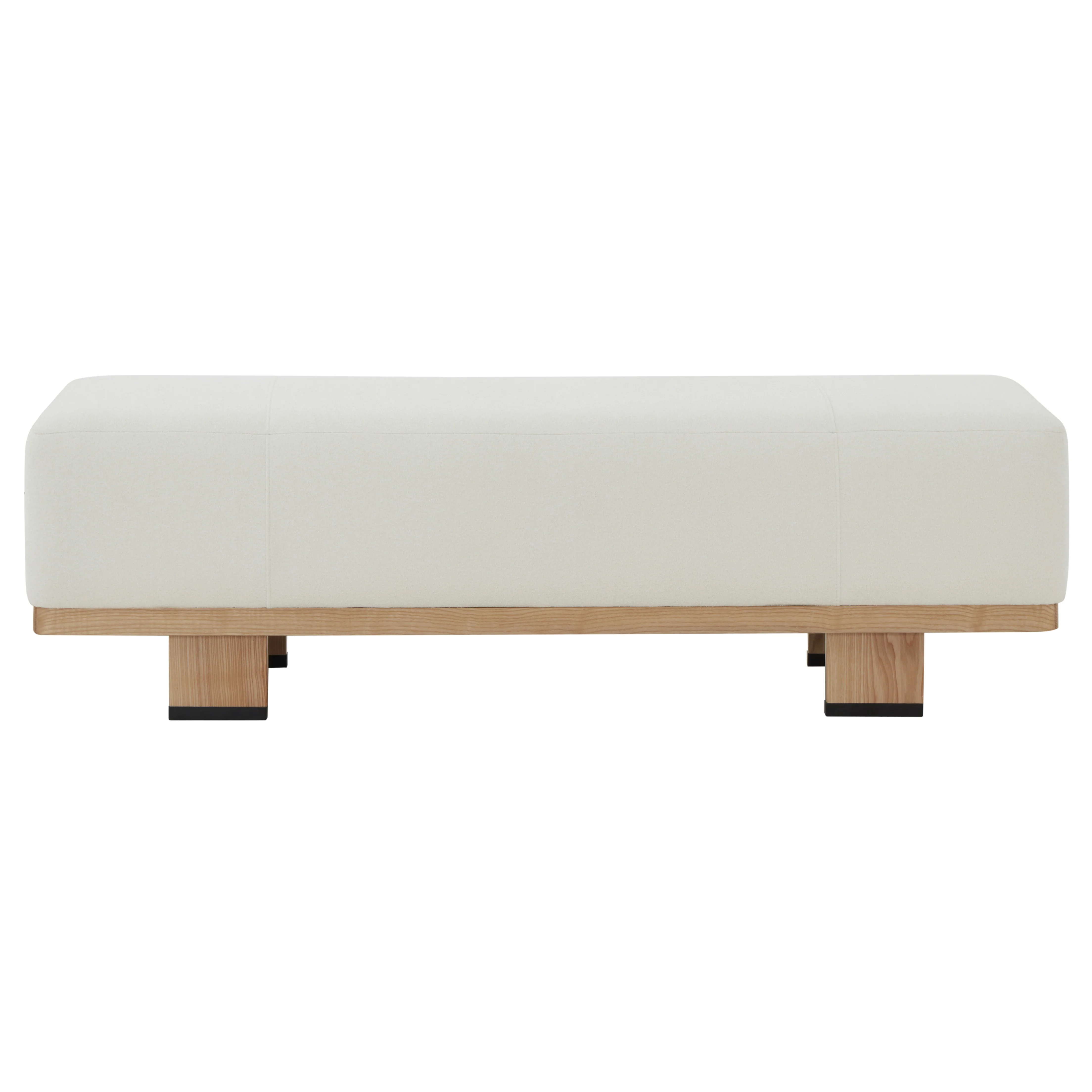 Abrianna Wood Base Bench