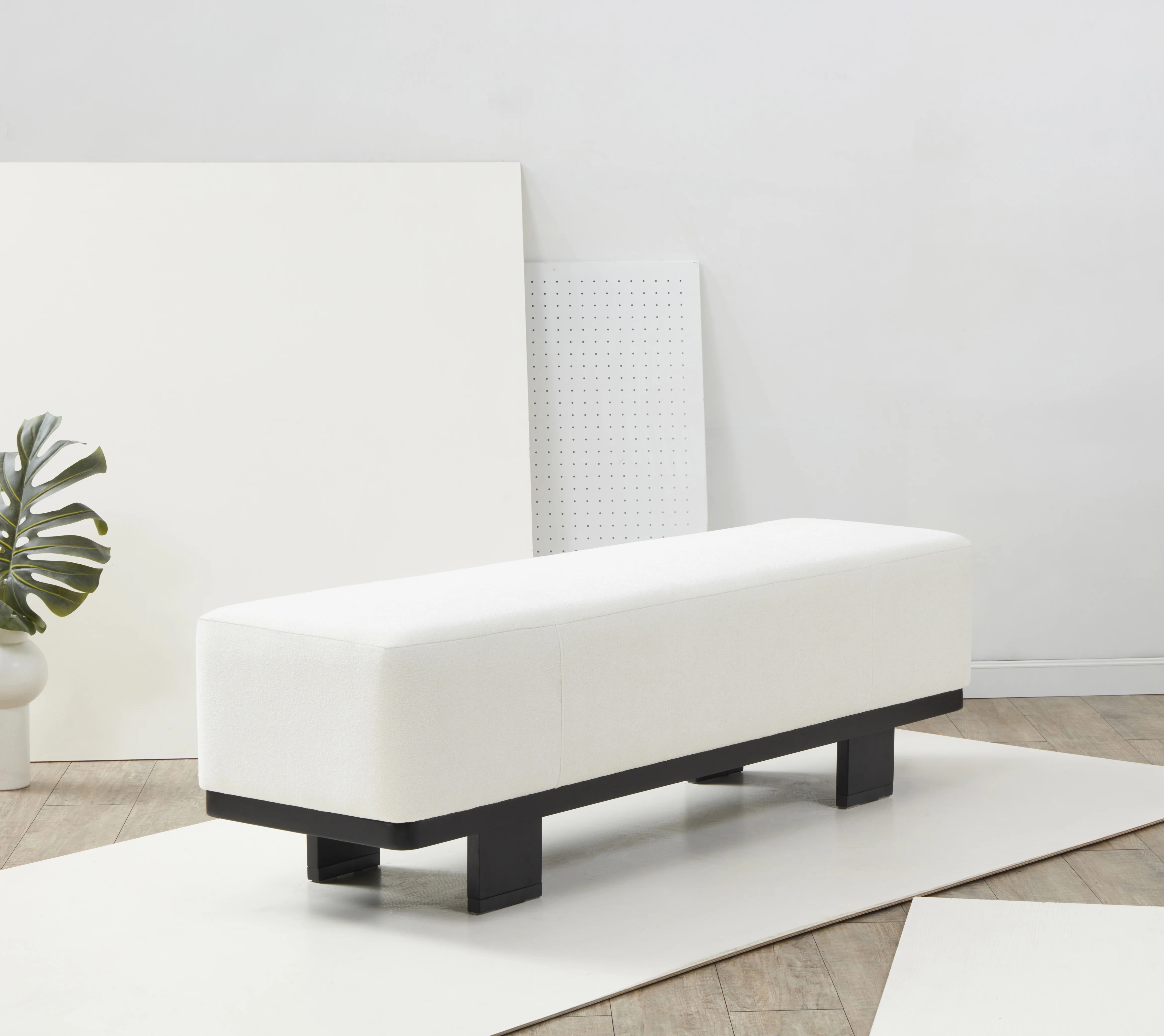 Abrianna Wood Base Bench - Image 10