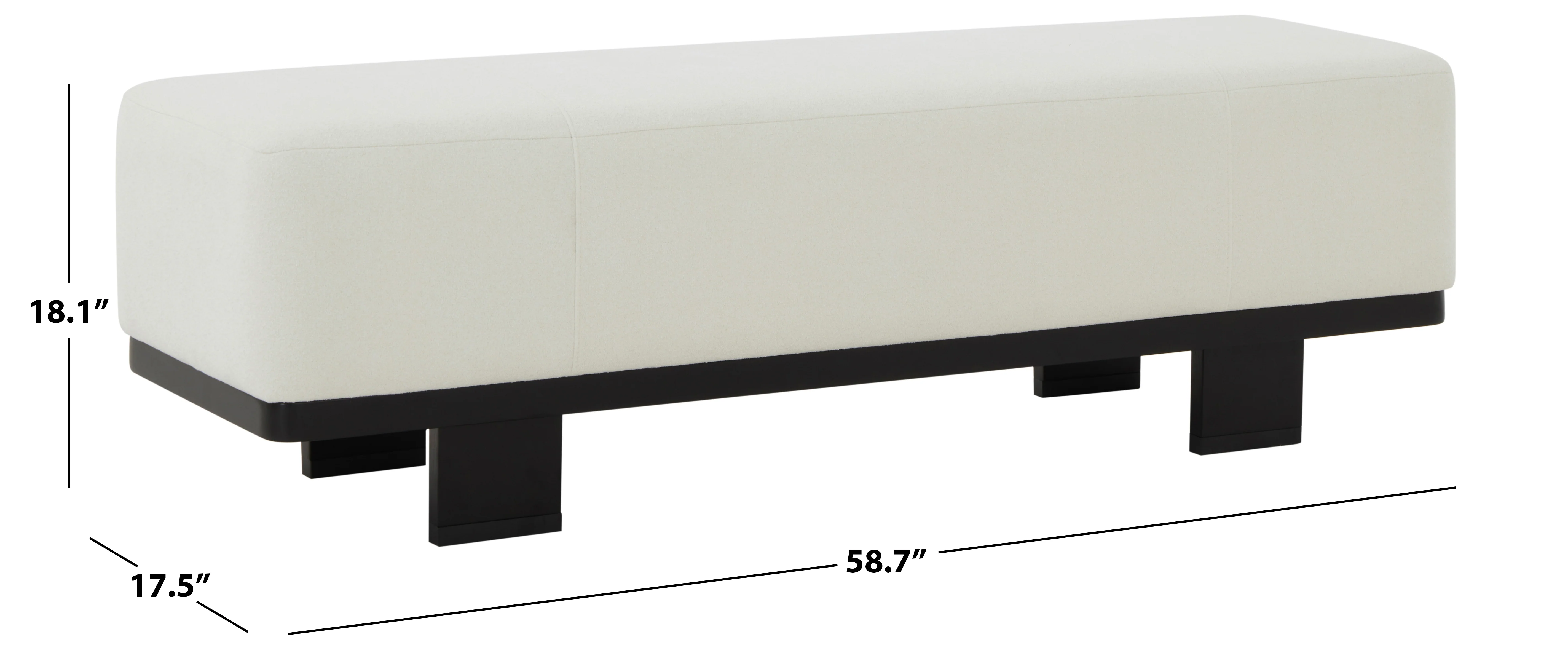 Abrianna Wood Base Bench - Image 11