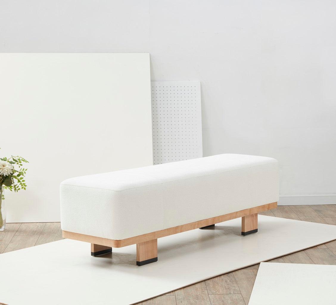 Abrianna Wood Base Bench - Image 6