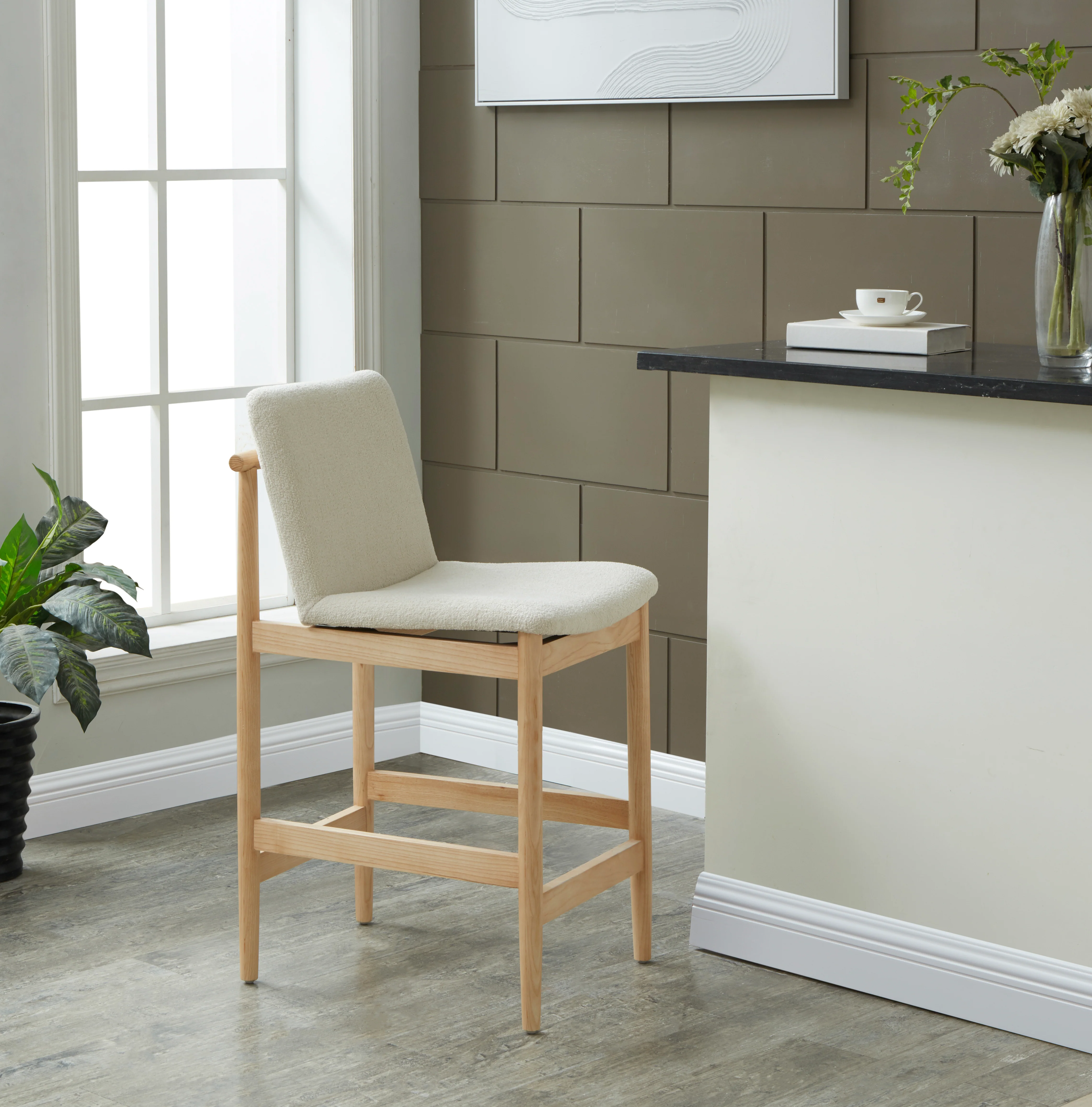 Abriella Boucle Counter Stool - Image 2