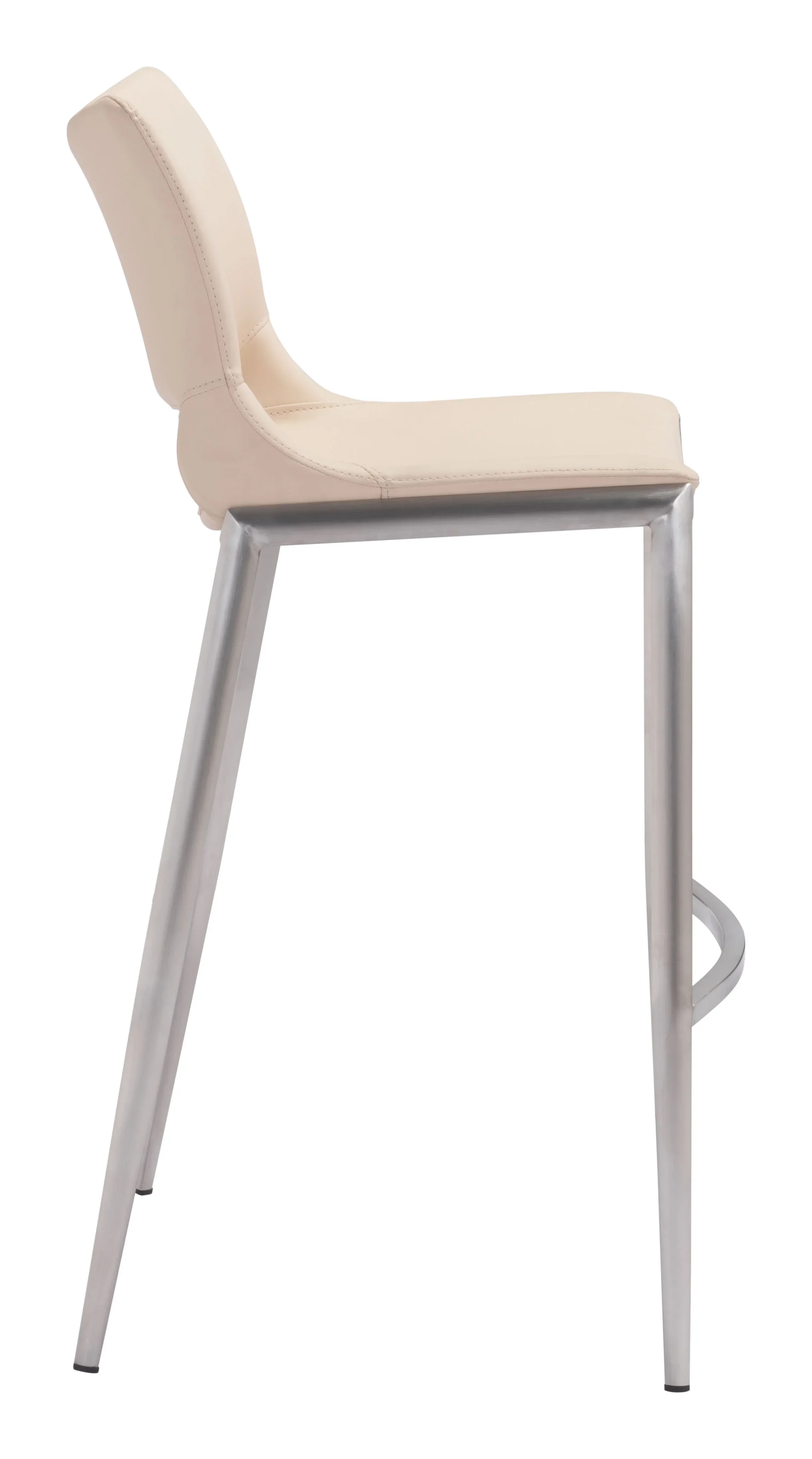 Ace Barstool (Set of 2) Light Pink & Silver - Image 4