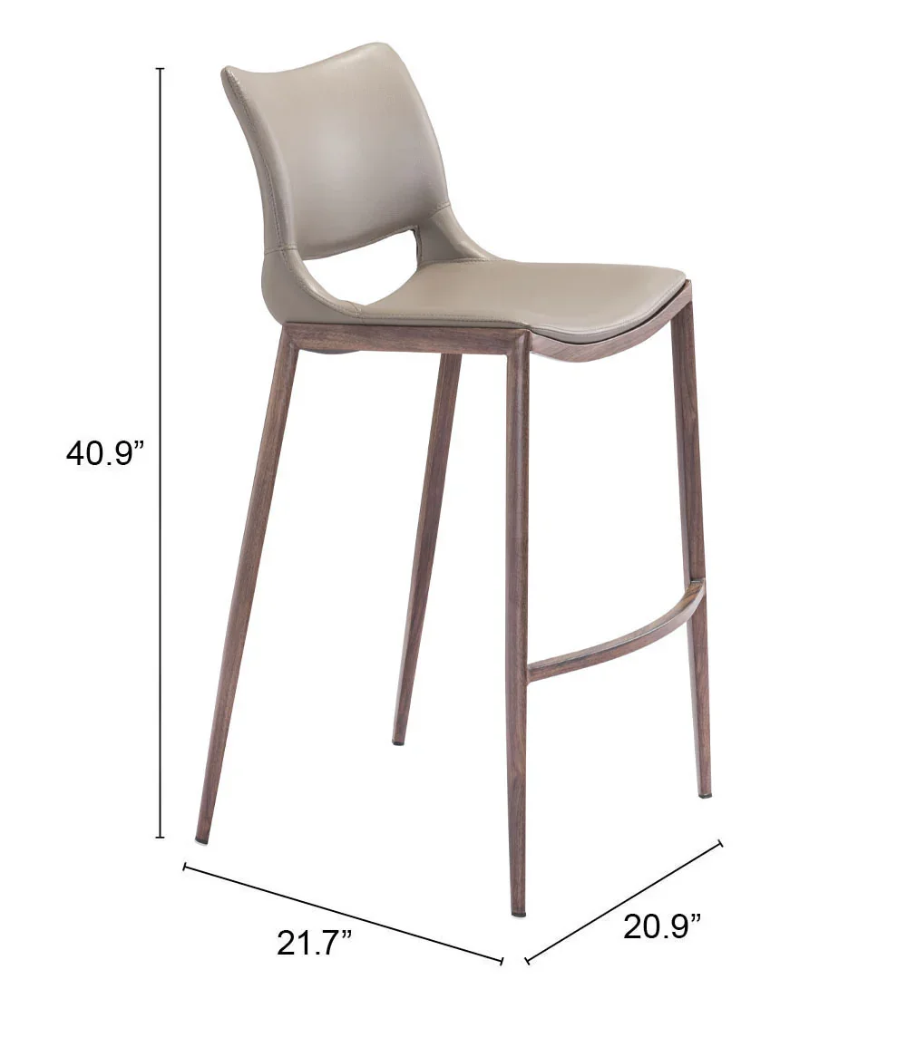 Ace Barstool (Set of 2) Brown & - Image 4