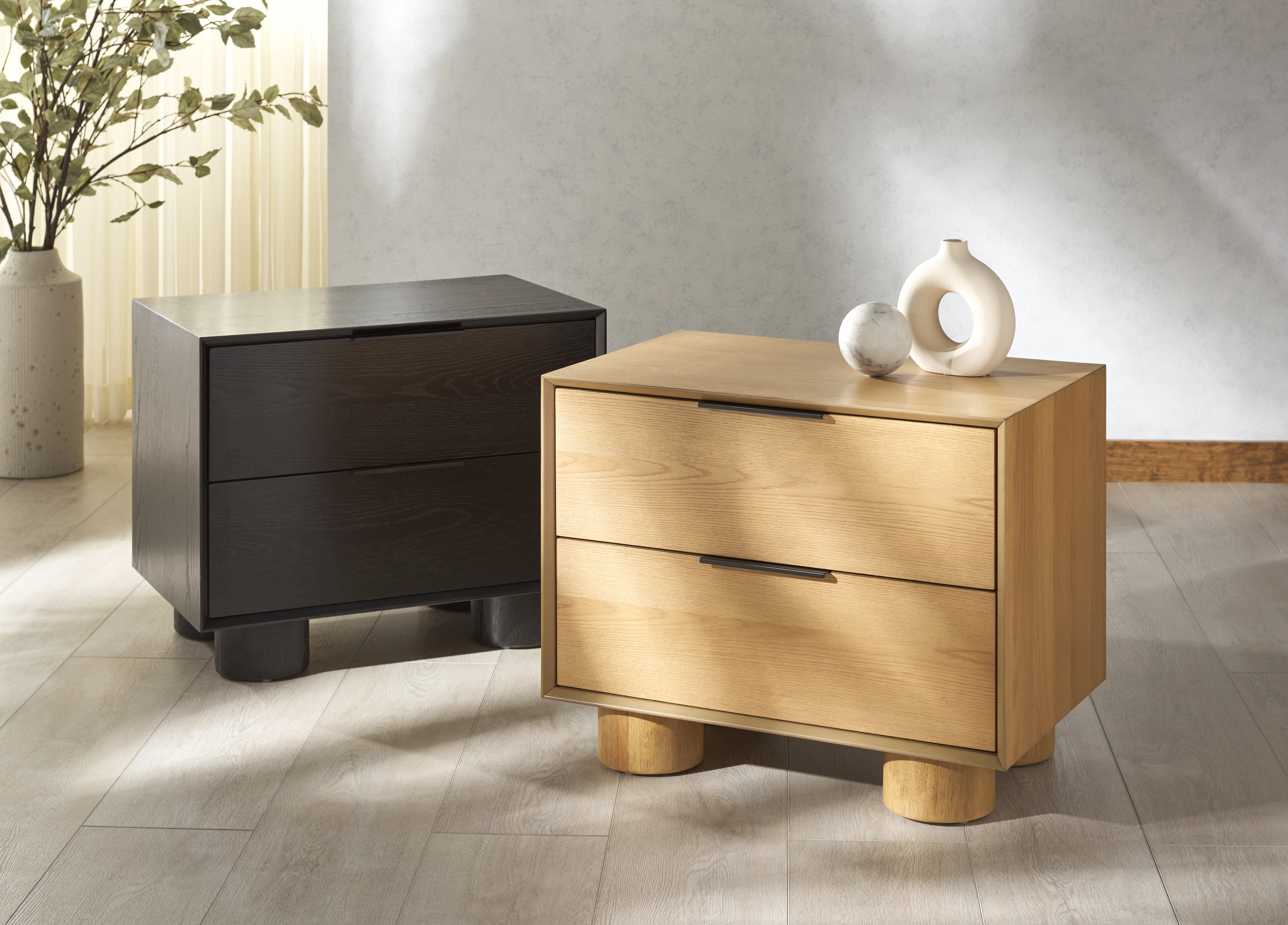 Addyson Wood 2 Drawer Nightstand - Image 6