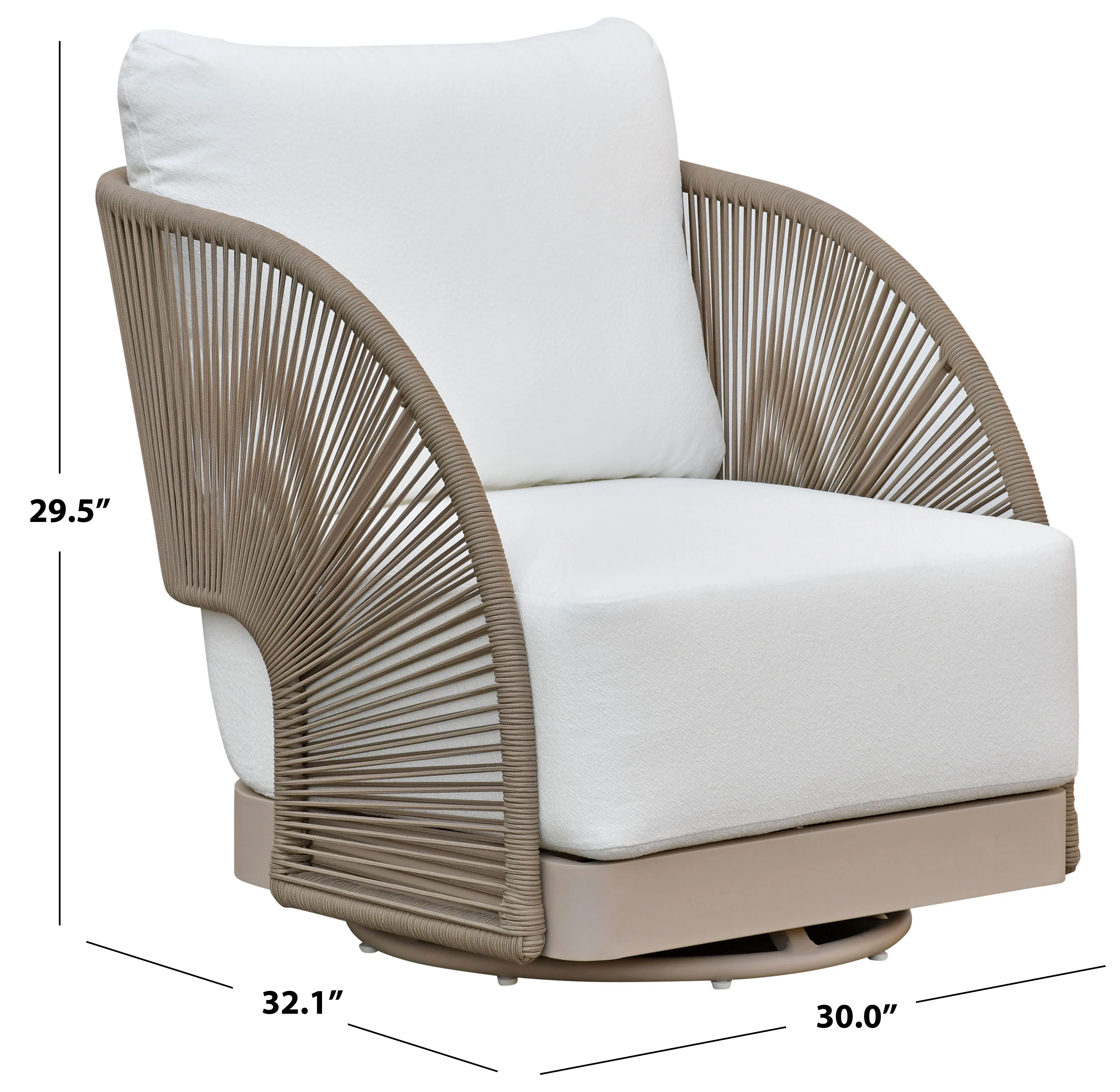 Adelandra Swivel Outdoor Chair - Image 7