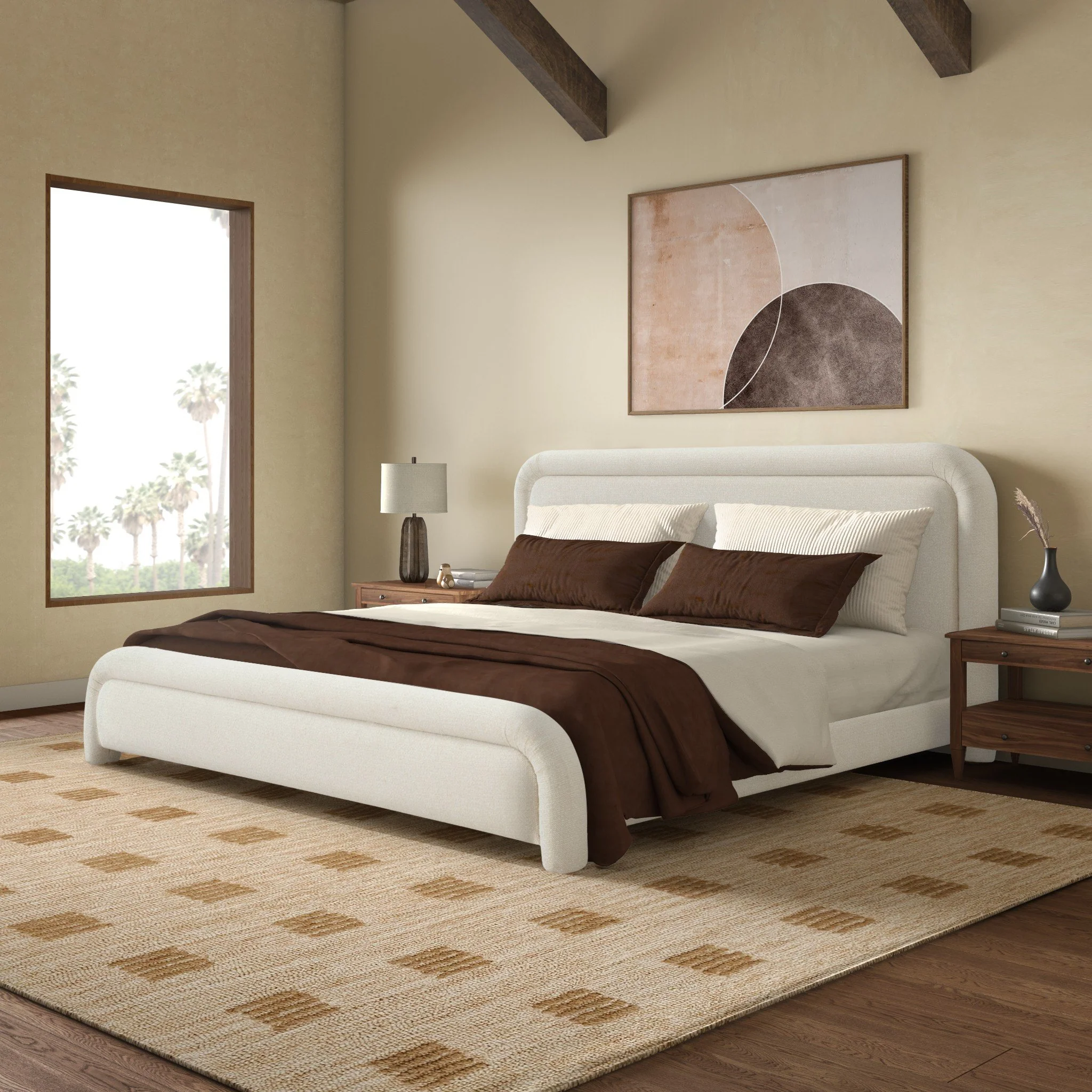 Adelle Chenille Queen Bed - Image 2