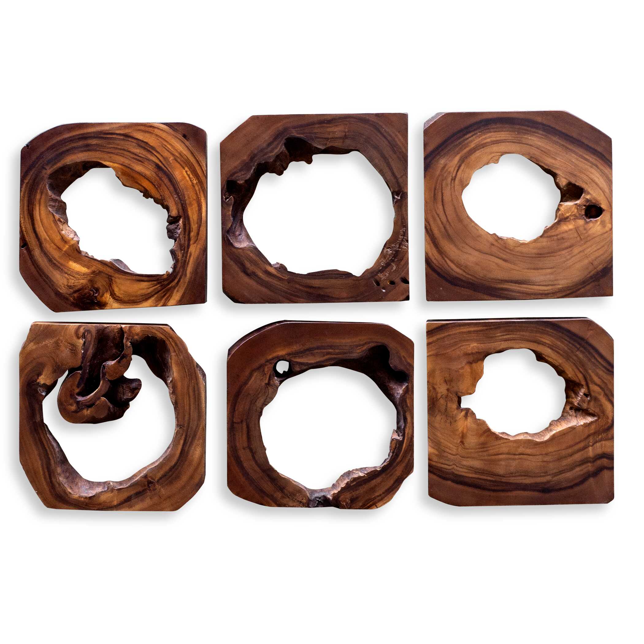 Adlai Wood Wall Art - Set of 6