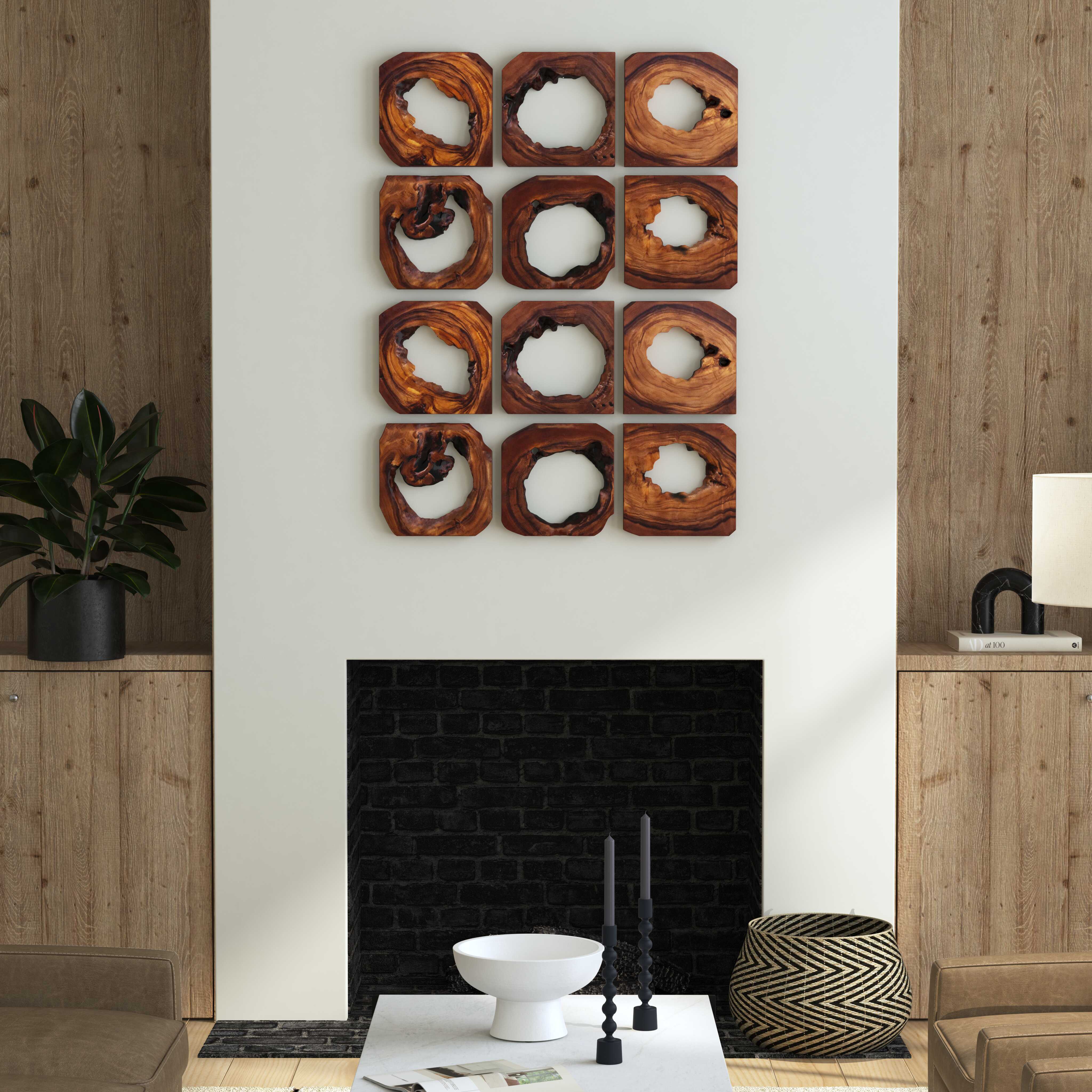 Adlai Wood Wall Art - Set of 6 - Image 2