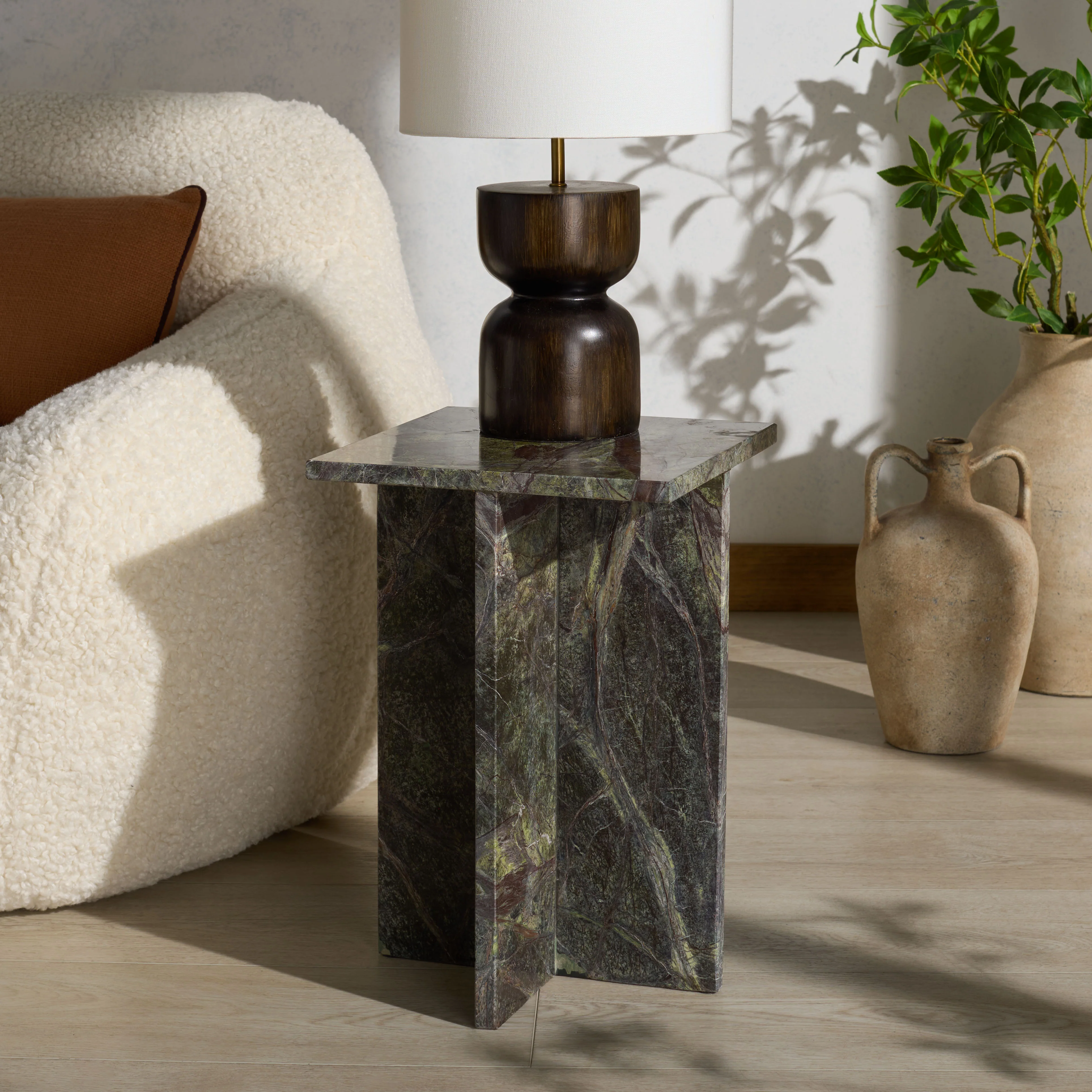 Adriano 12" Marble Accent Table - Image 11