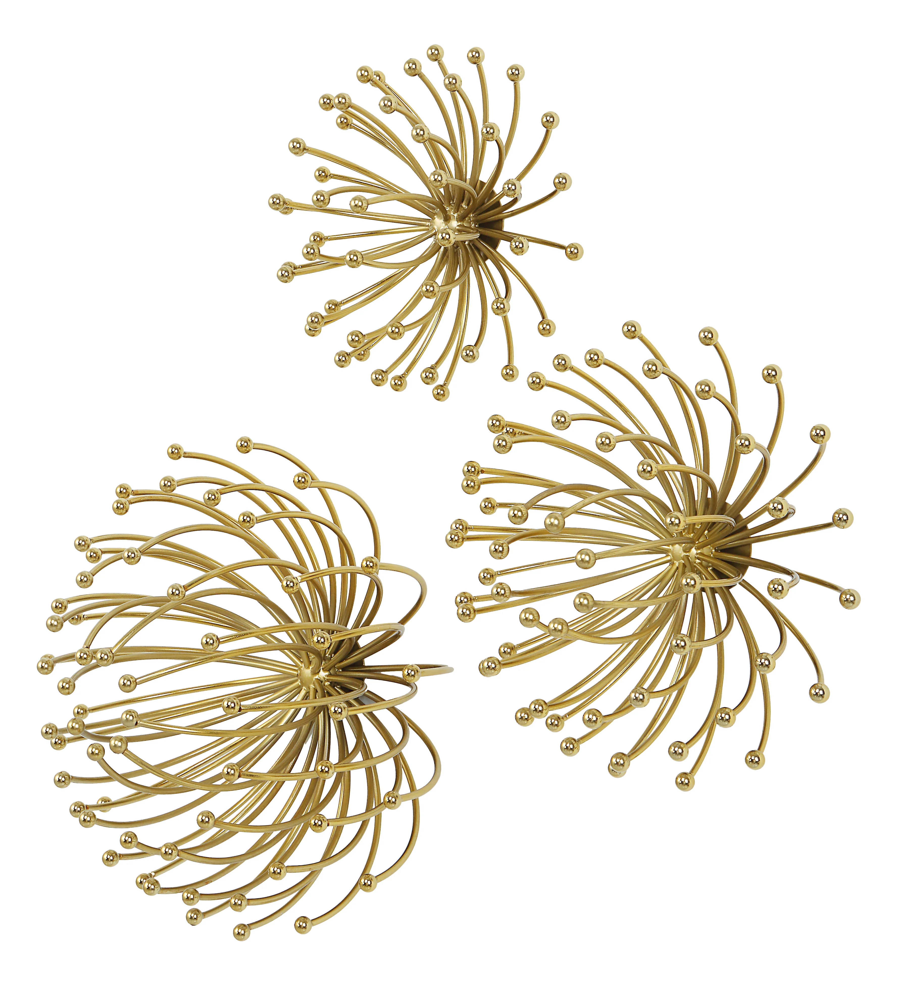 Aga Gold Metal Wall Decor - Set of 3 - Image 5