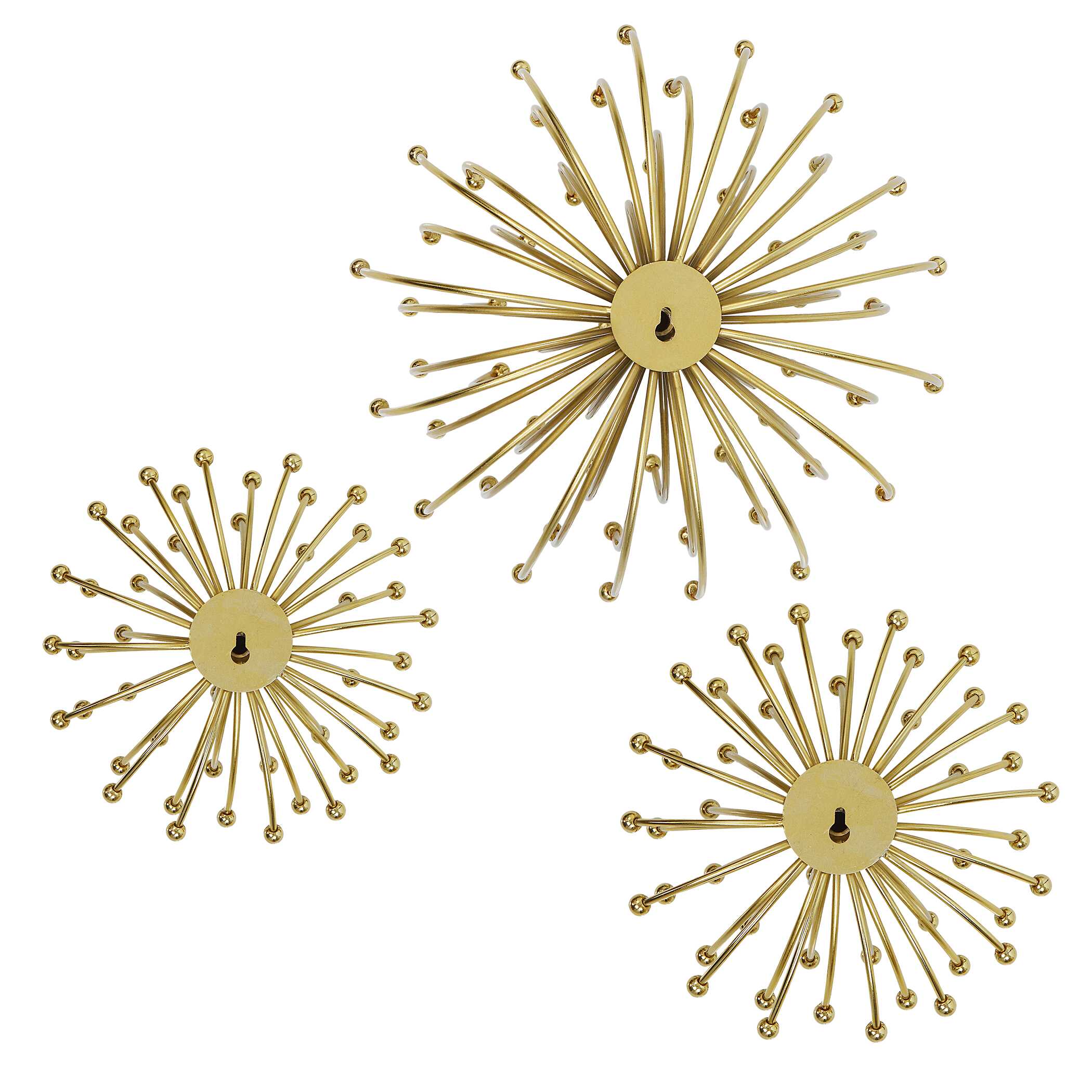 Aga Gold Metal Wall Decor - Set of 3 - Image 8