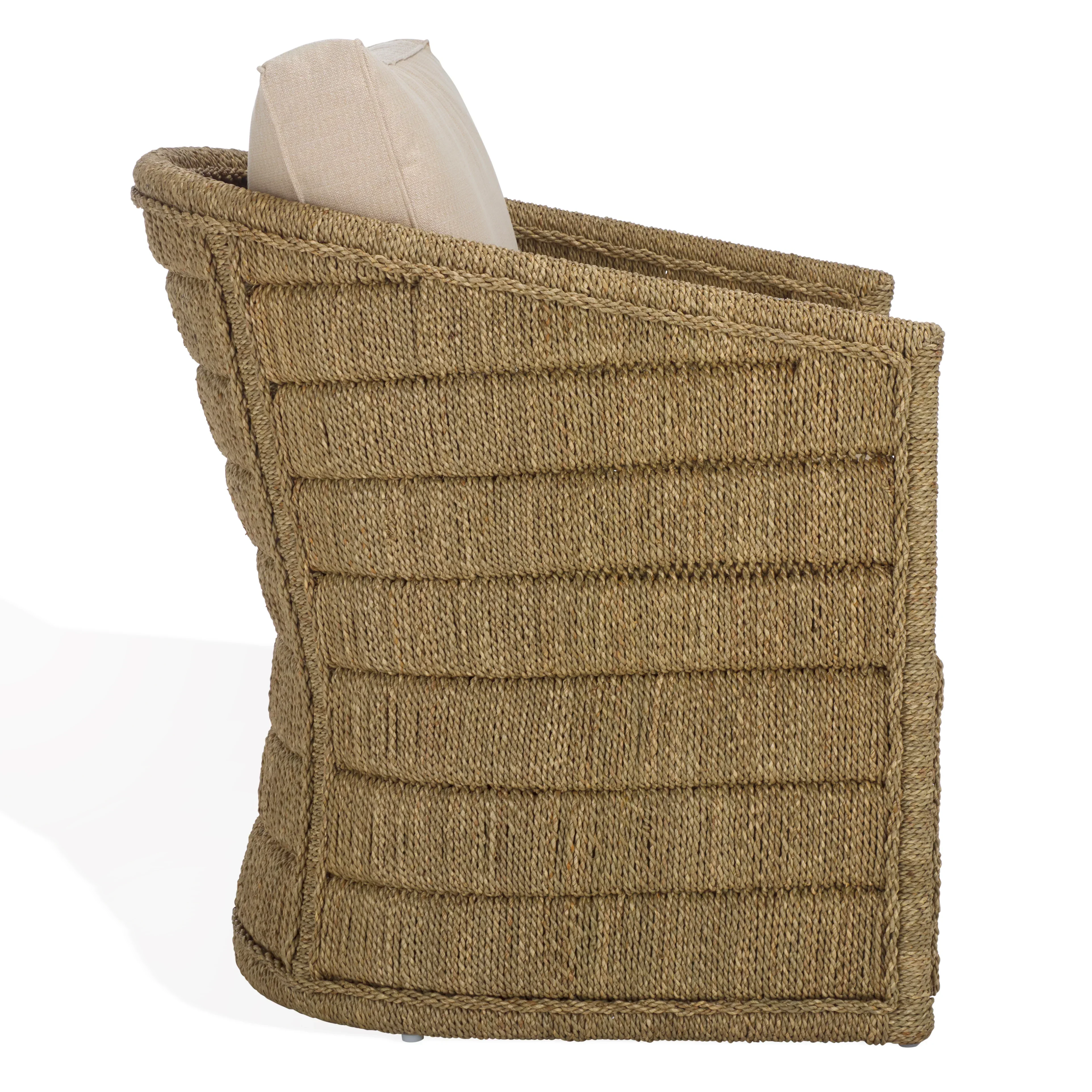 Aikan Woven Sea Grass Accent Chair - Image 8
