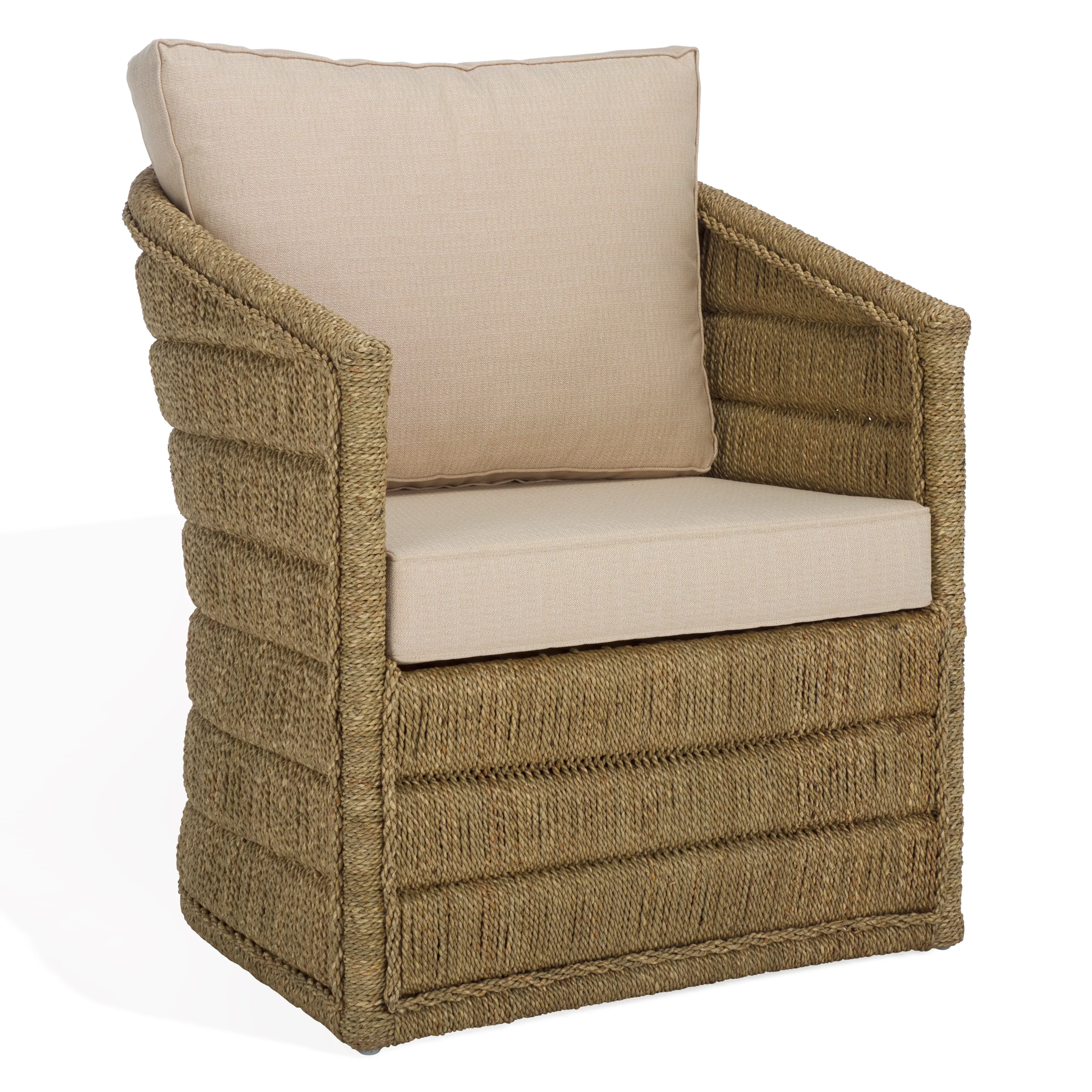 Aikan Woven Sea Grass Accent Chair - Image 9