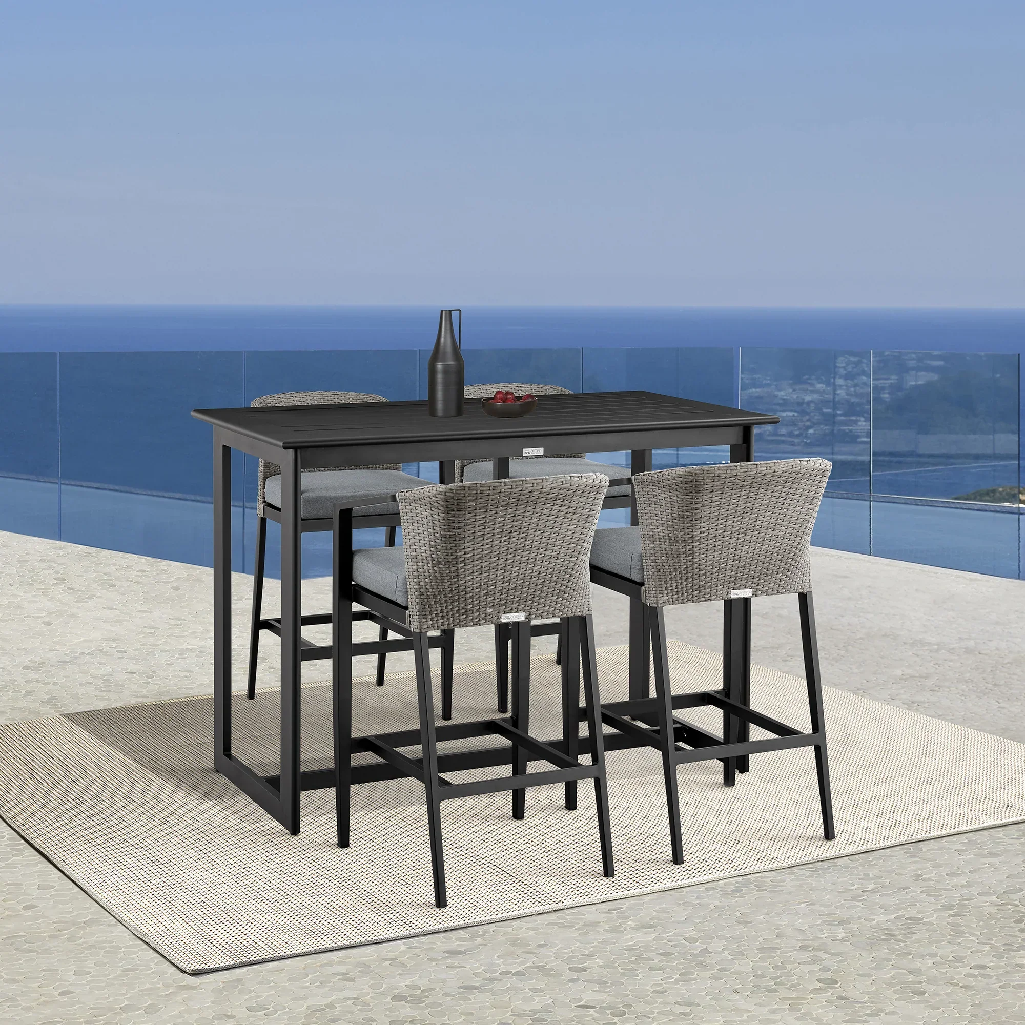 Aileen Outdoor Barstool - Set of 2 - Image 6