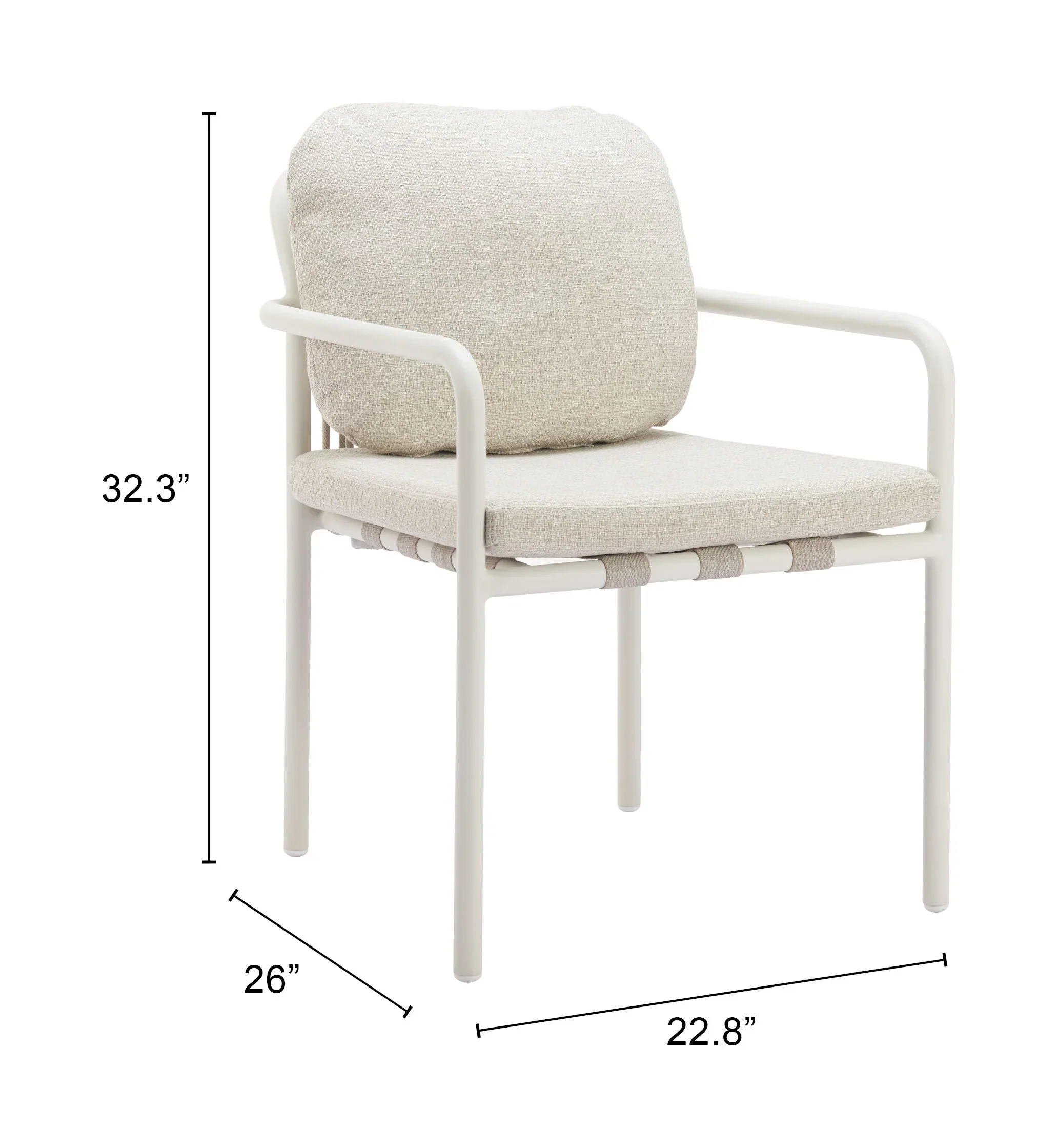 Aite Dining Chair (Set of 2) Beige - Image 7