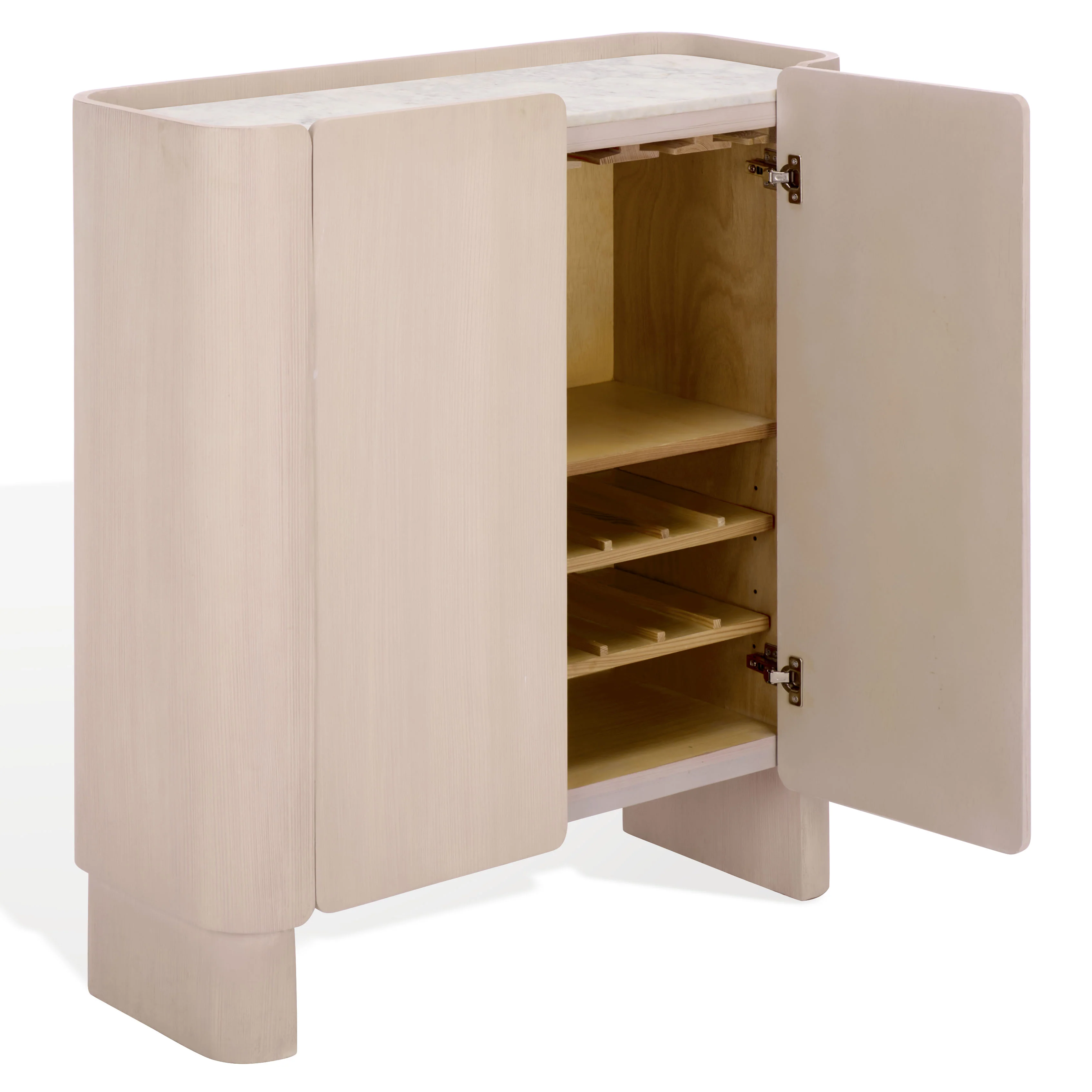 Alanabella Marble Bar Cabinet - Image 4