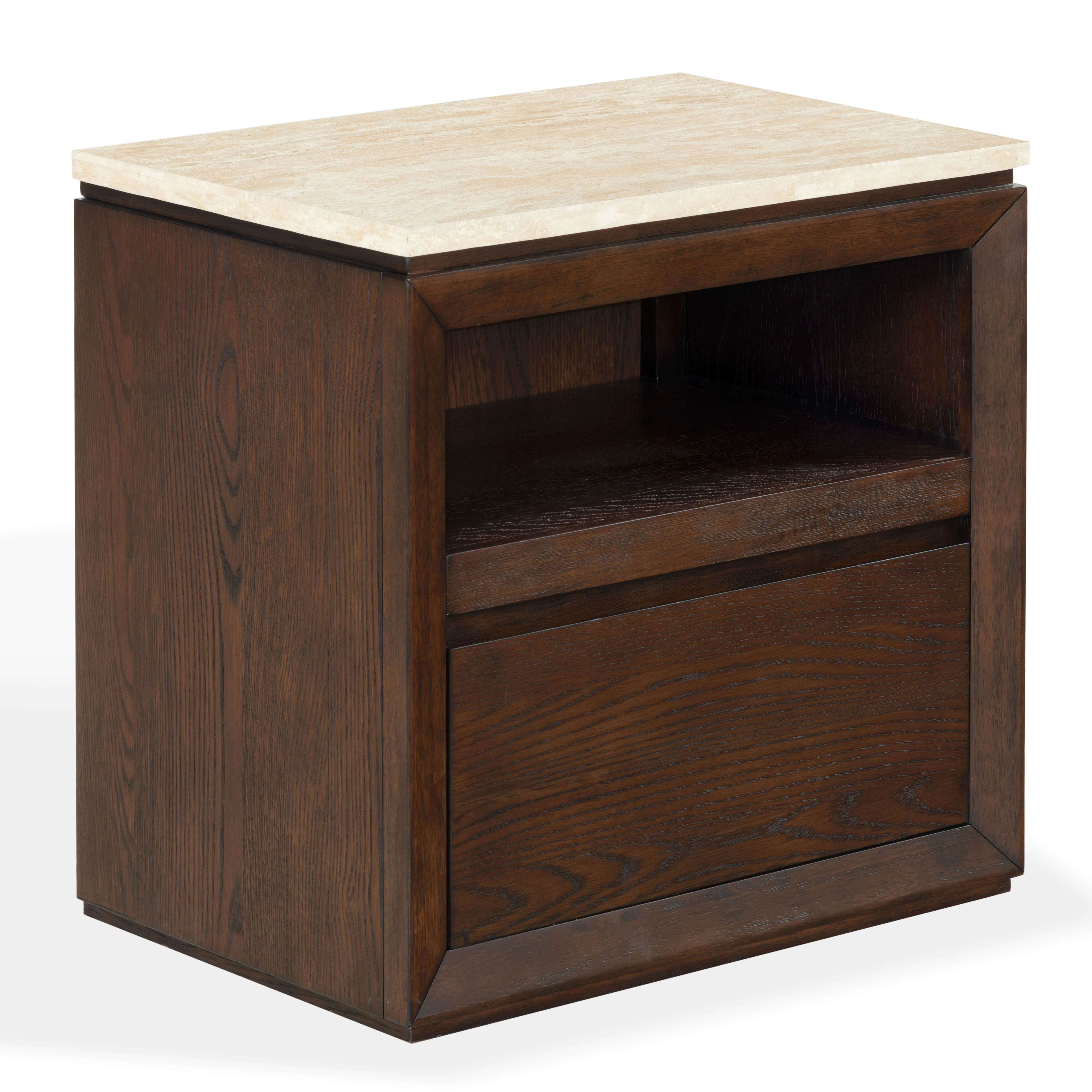 Alaura Travertine Top Nightstand - Image 12