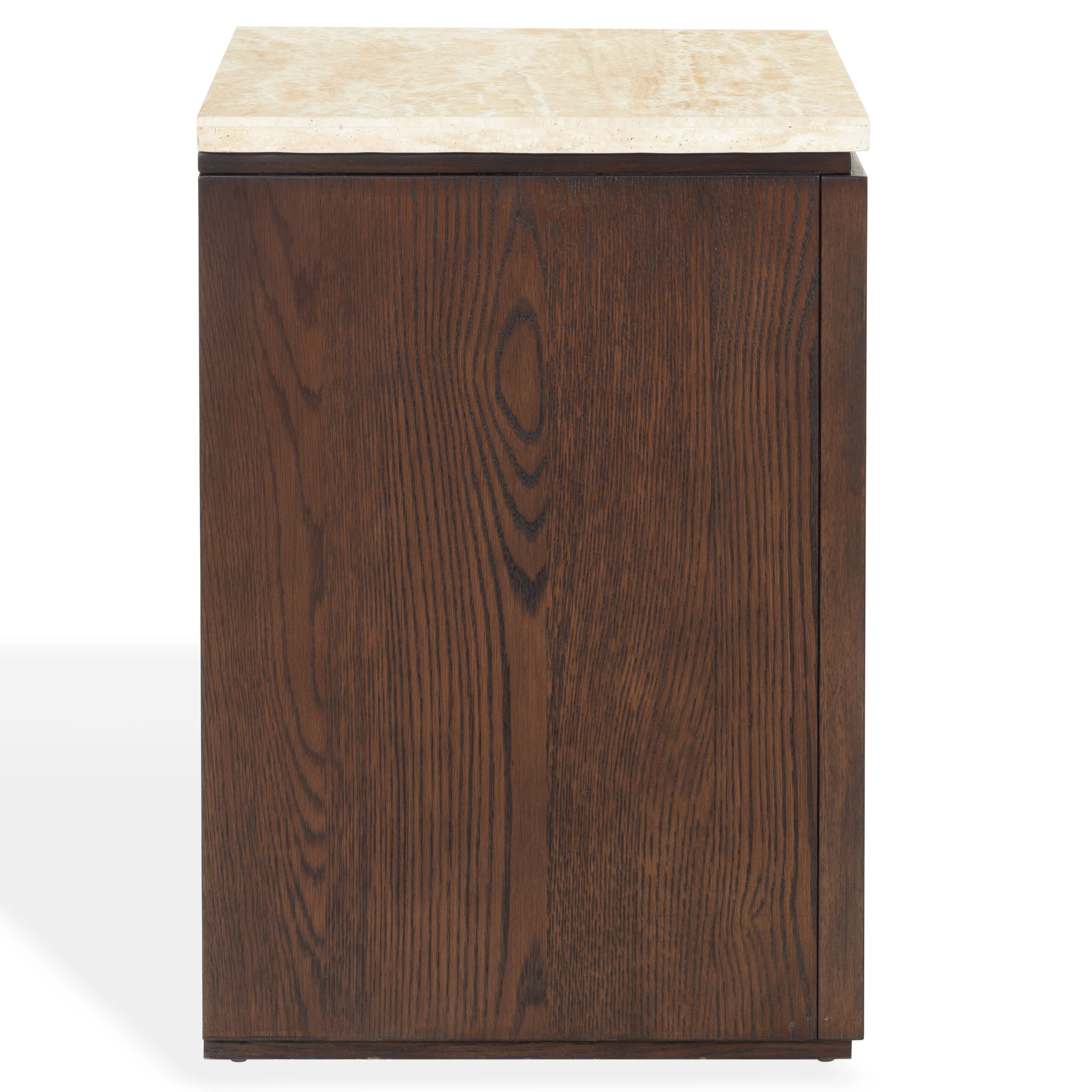 Alaura Travertine Top Nightstand - Image 13