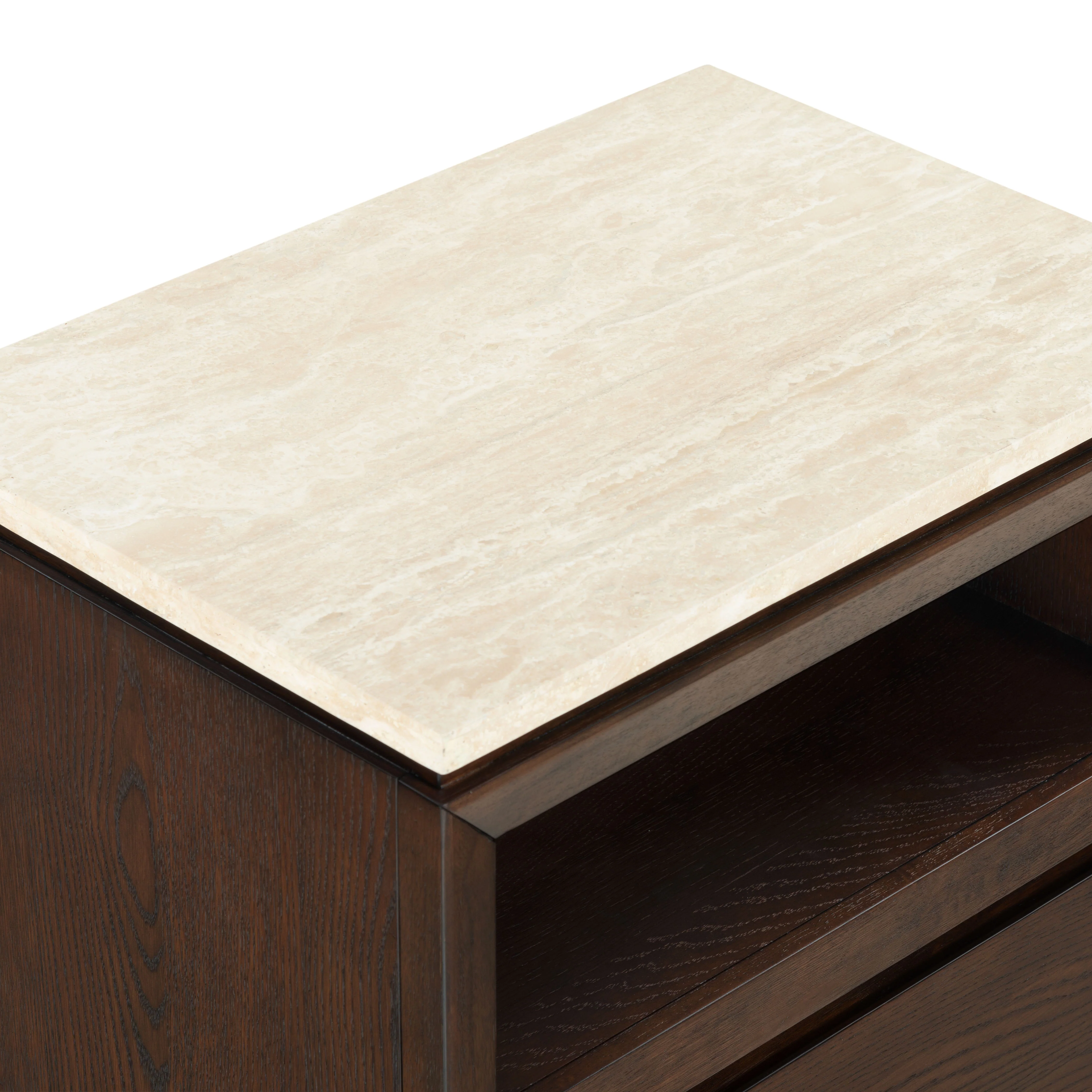 Alaura Travertine Top Nightstand - Image 14