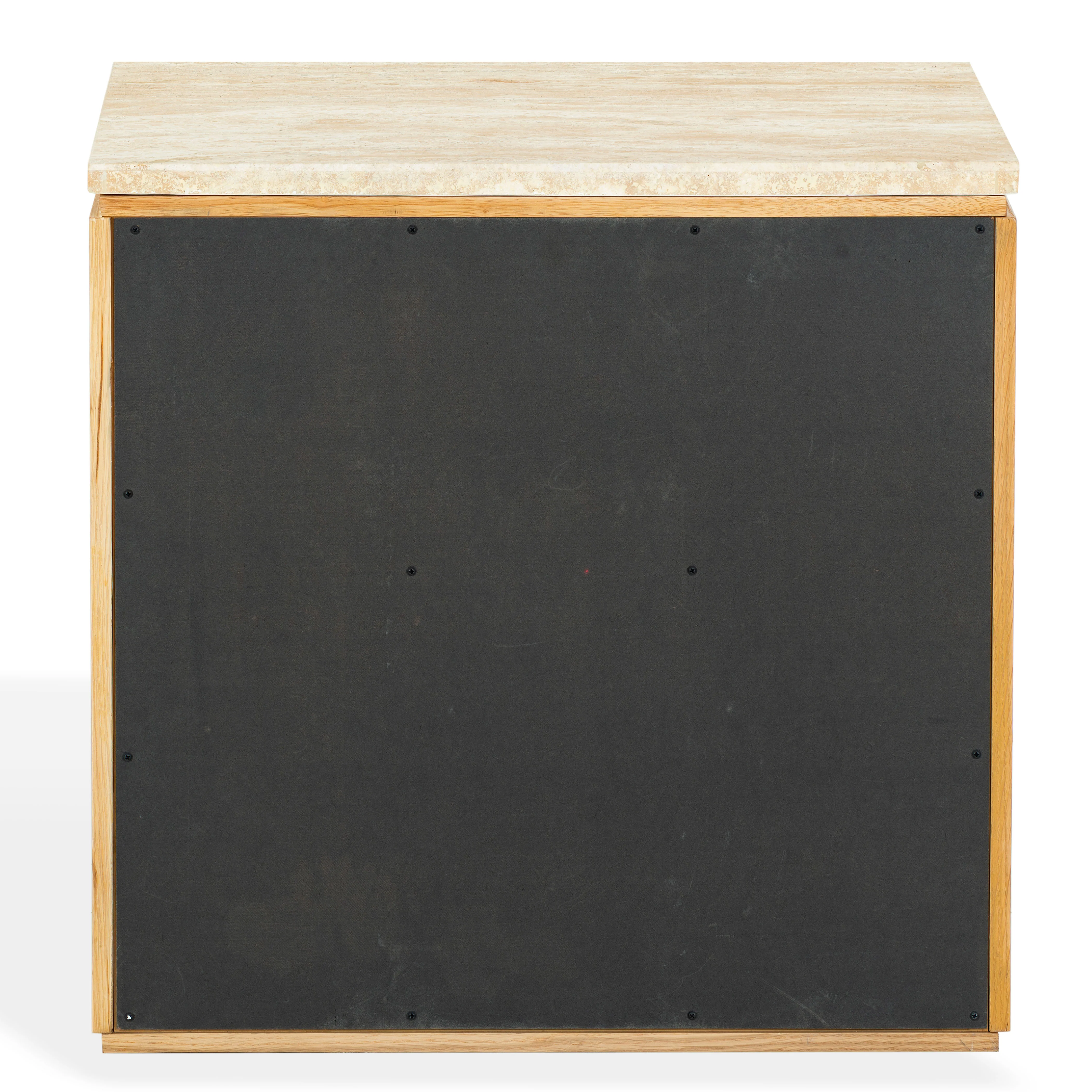 Alaura Travertine Top Nightstand - Image 2