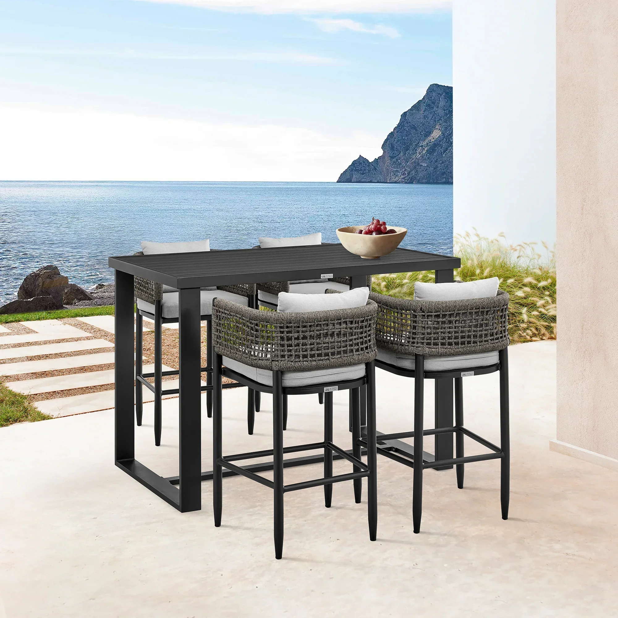 Alegria Outdoor Counter Stool - Set of 2 - Image 6