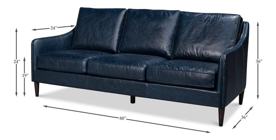 Alehandro Leather Sofa - Image 5