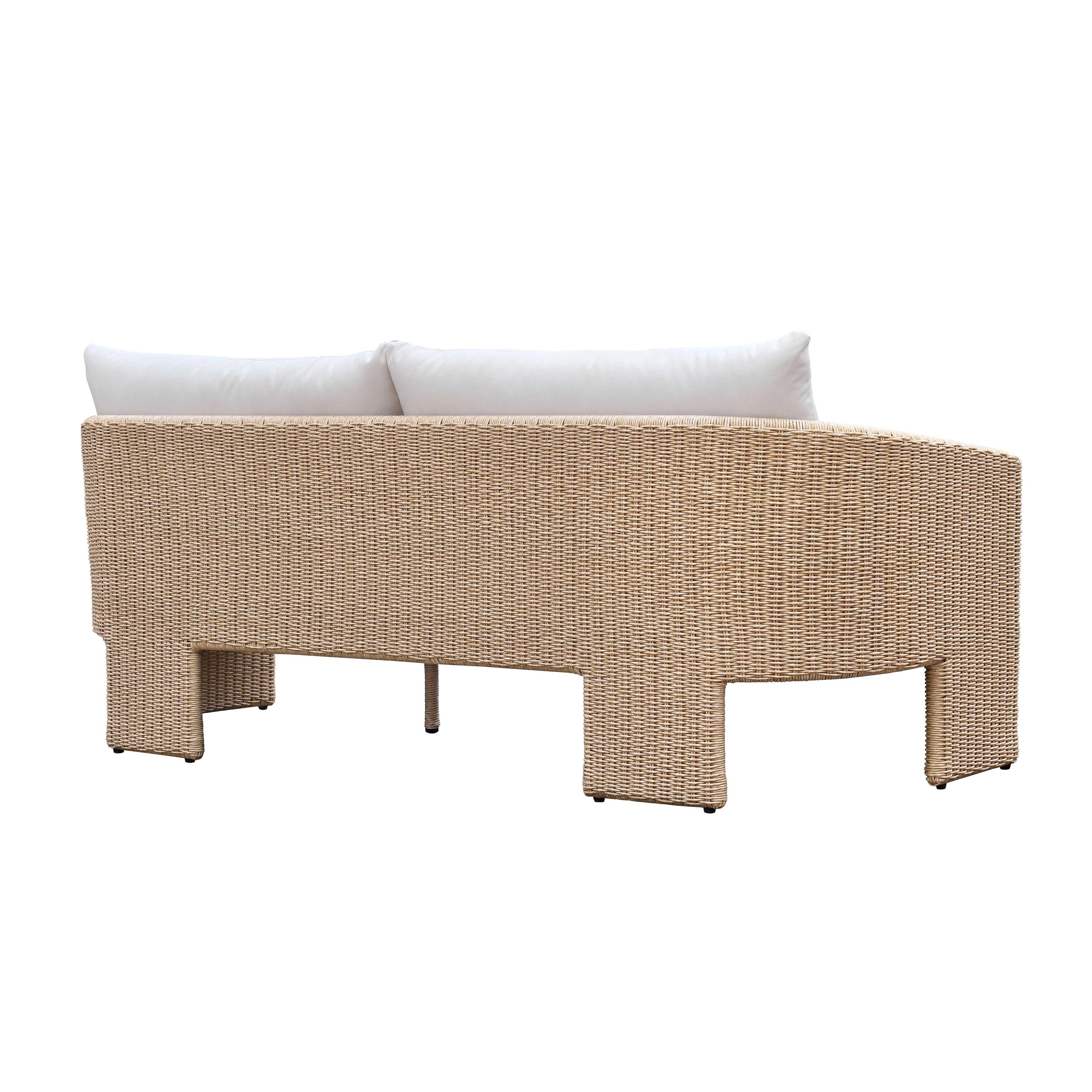 Alexa Cream Outdoor Sofa - Image 4