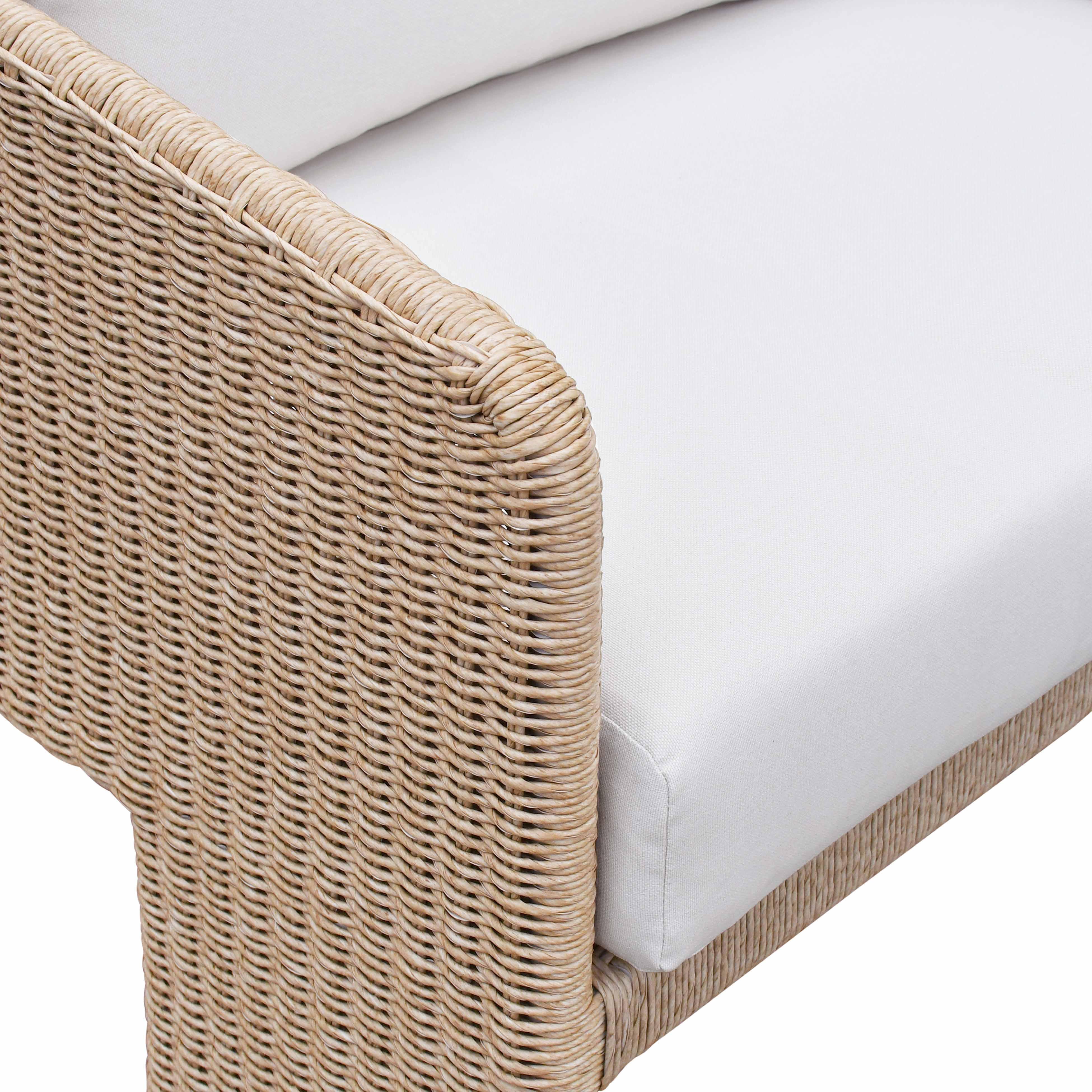 Alexa Cream Outdoor Sofa - Image 5