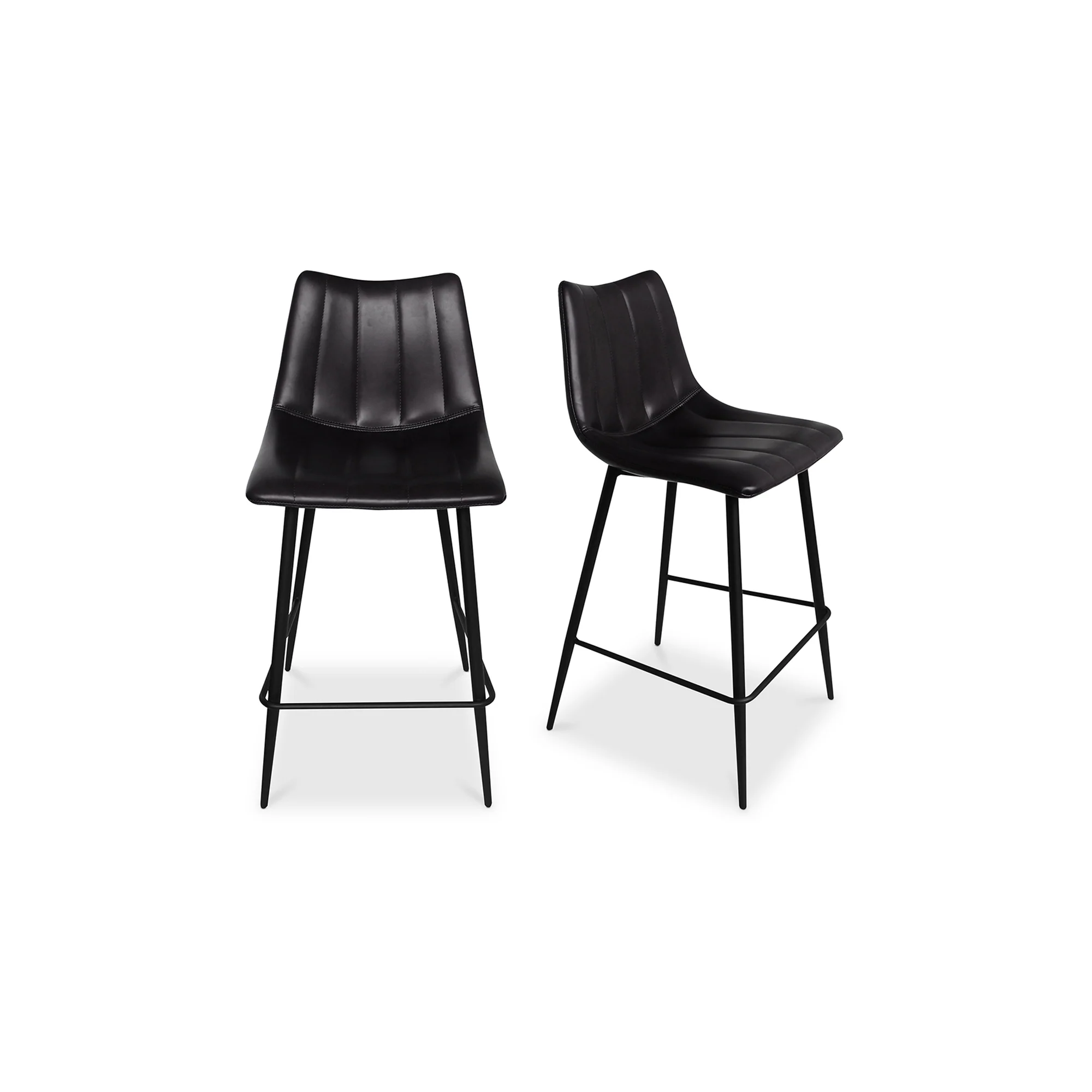 Alibi Counter Stool Matte Black - Set Of Two - Image 3