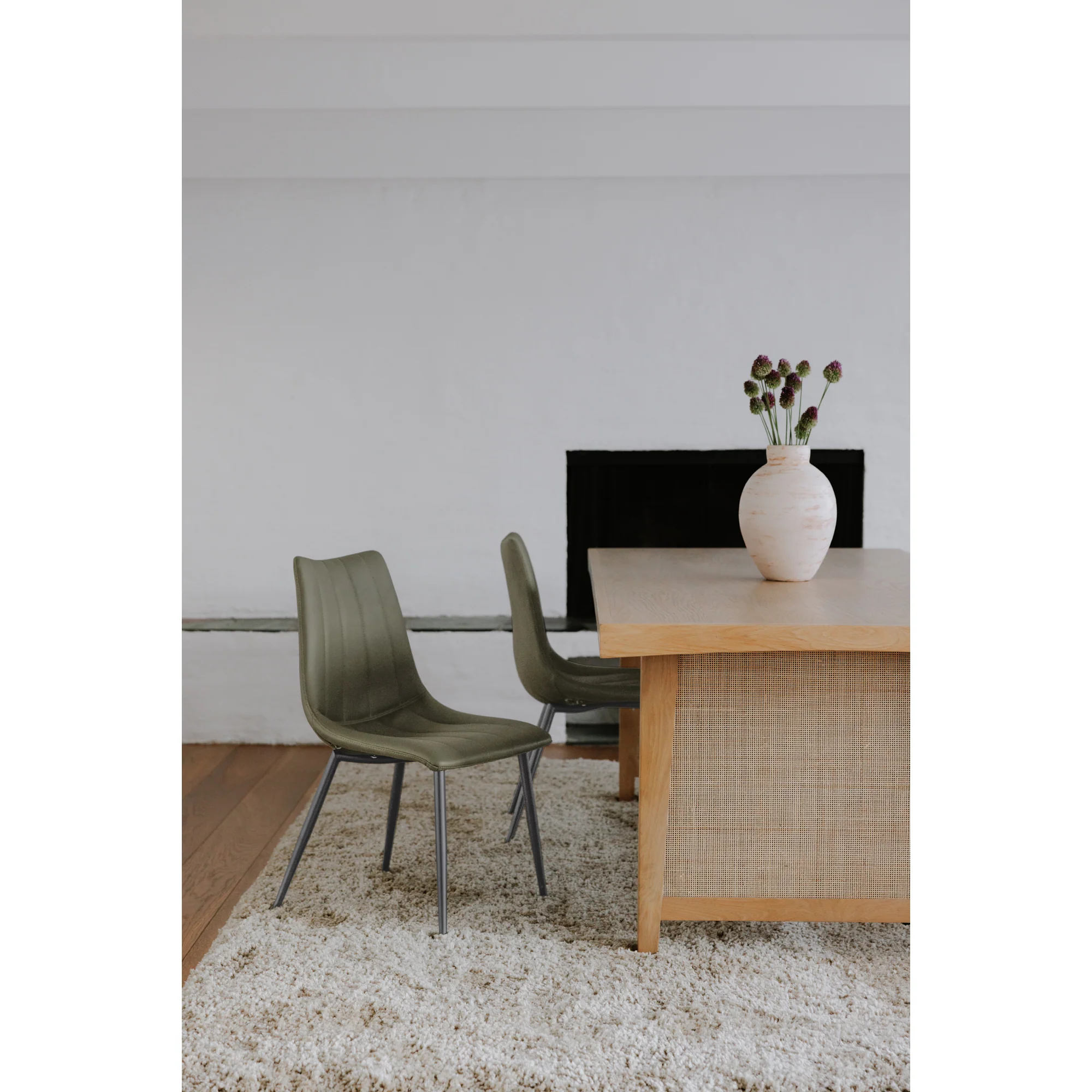 Alibi Dining Chair Dark Green - Set of 2 - Image 2