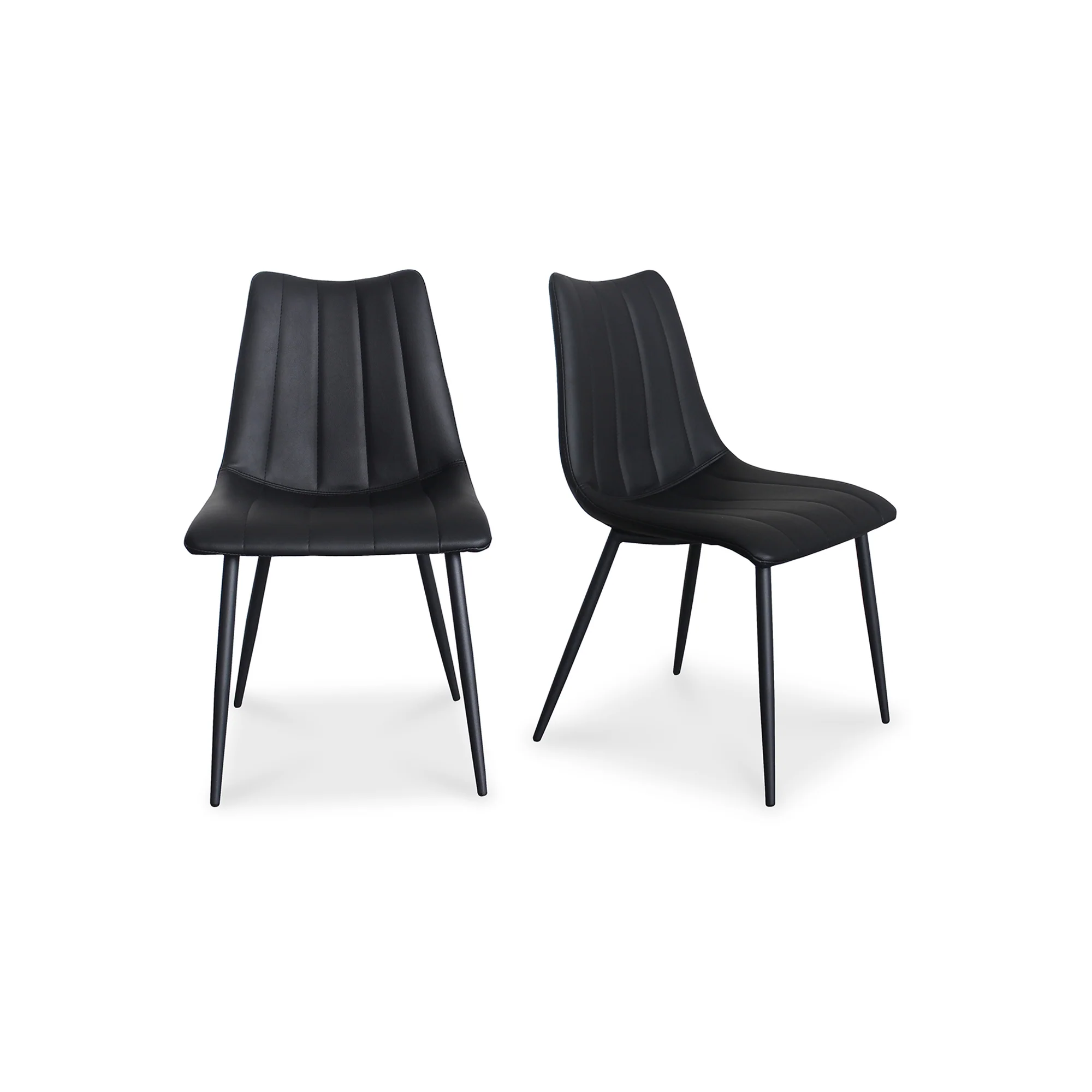 Alibi Dining Chair Matte Black - Set of 2 - Image 3