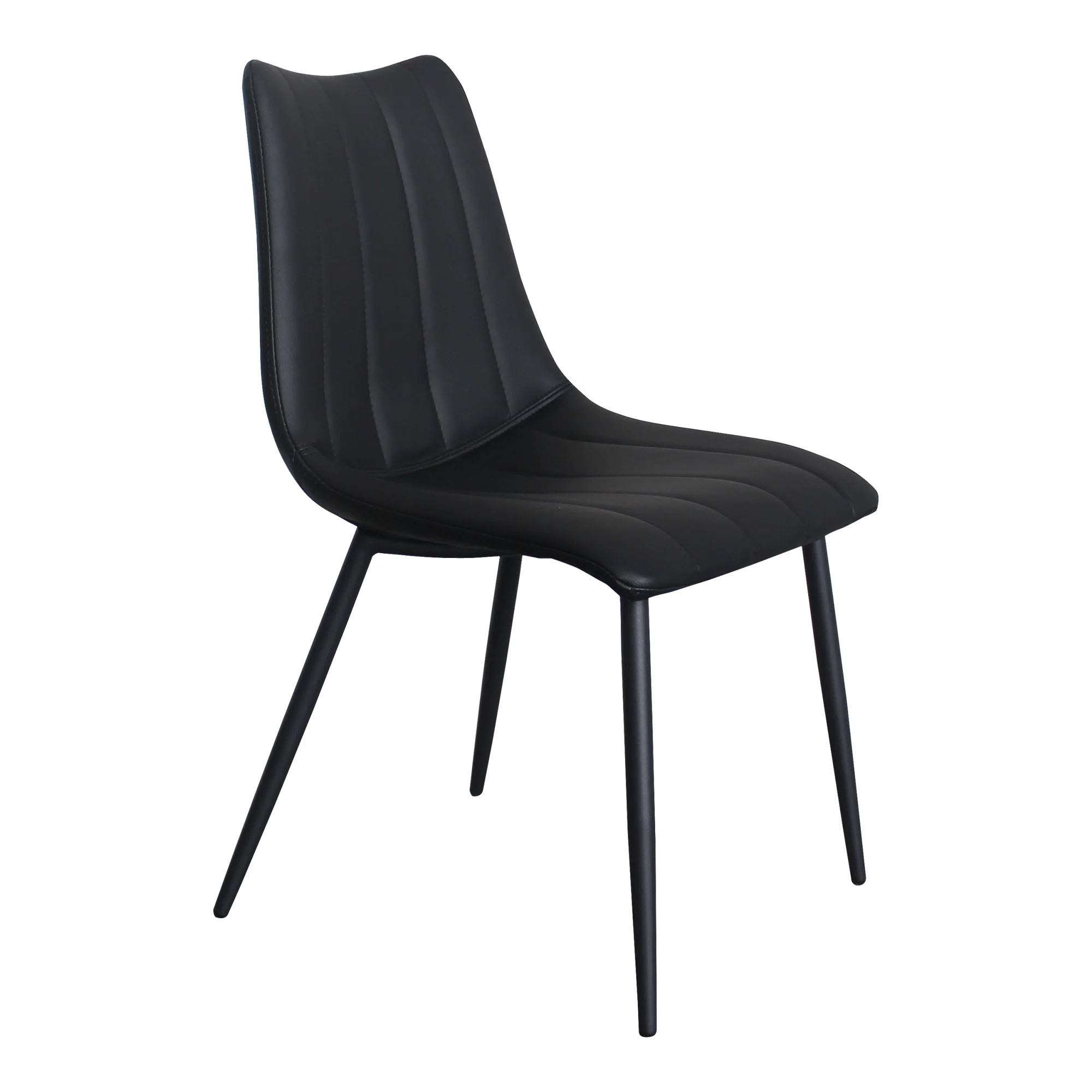 Alibi Dining Chair Matte Black - Set of 2 - Image 5