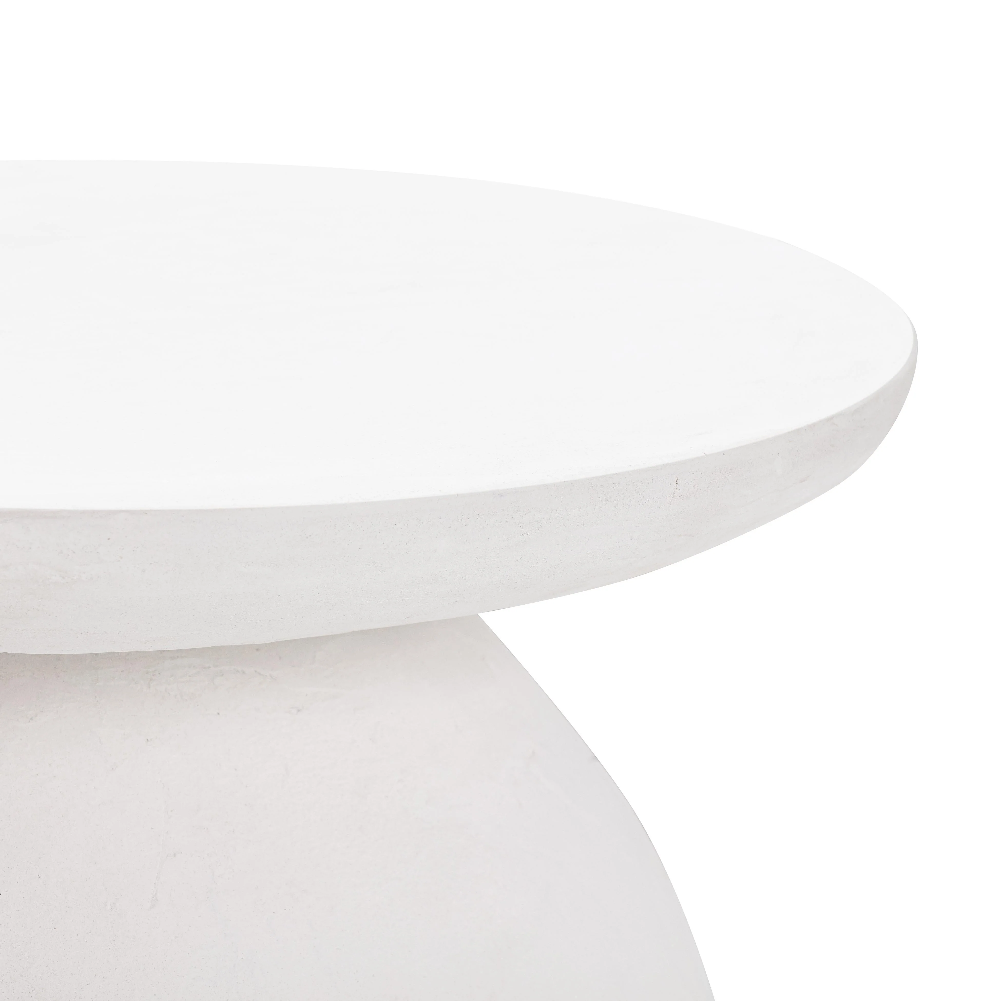 Aloe White Concrete Side Table - Image 5