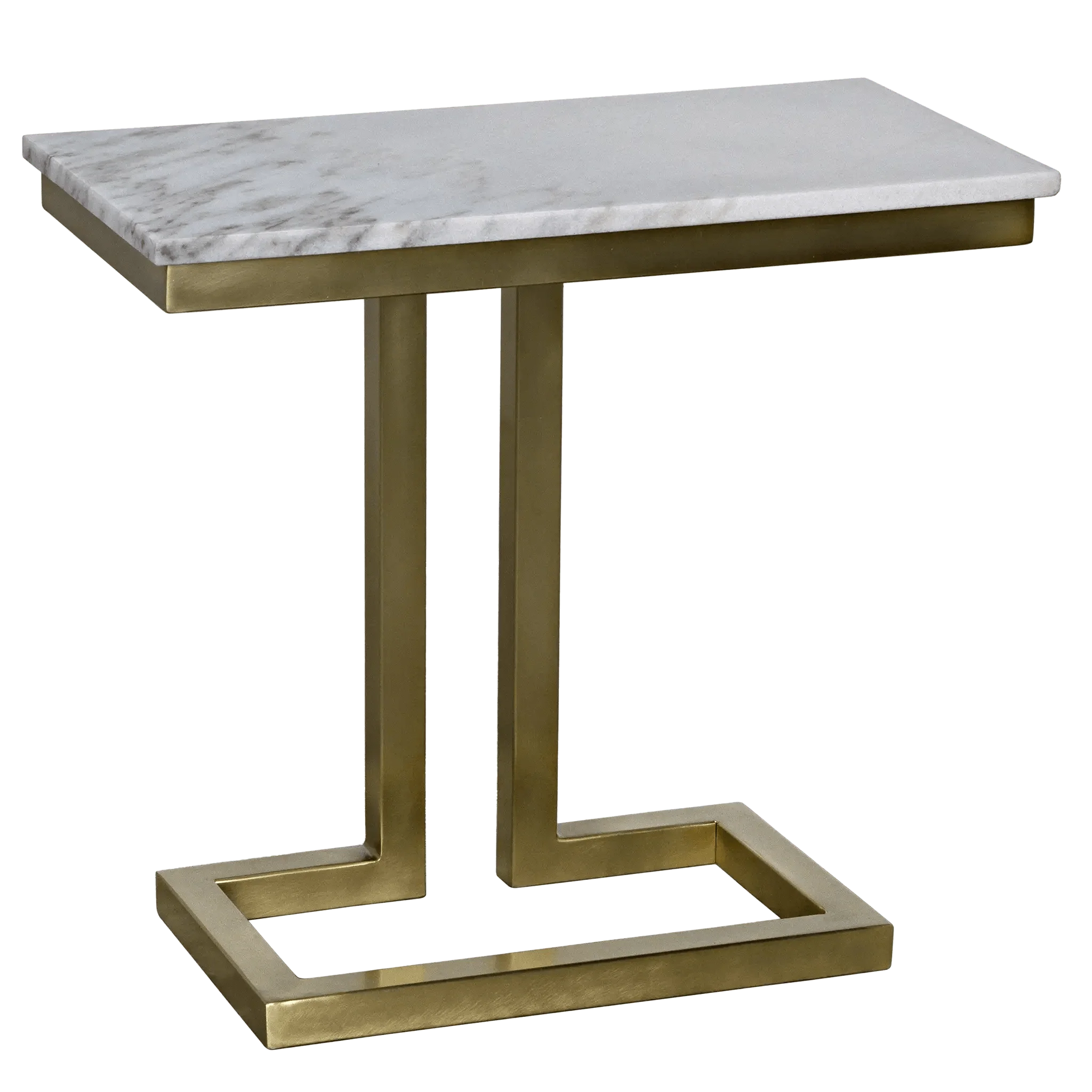 Alonzo Side Table - Antique Brass