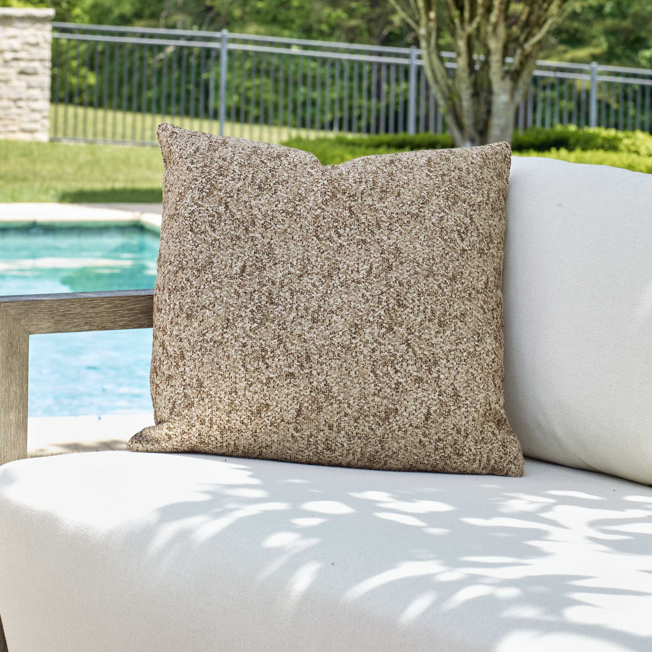 Alternative Taupe Outdoor Pillow - Image 2