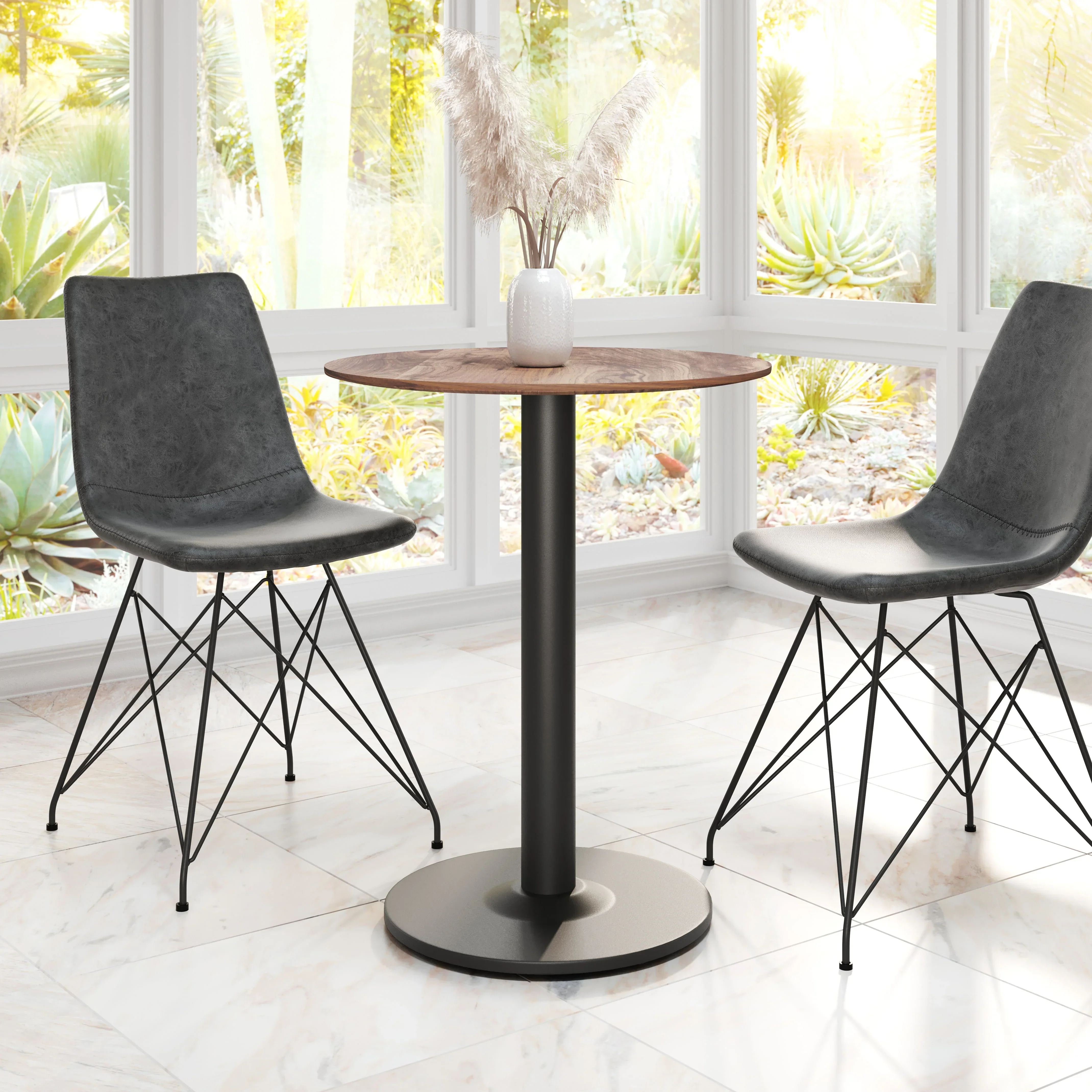 Alto Bistro Table Brown & Black - Image 2