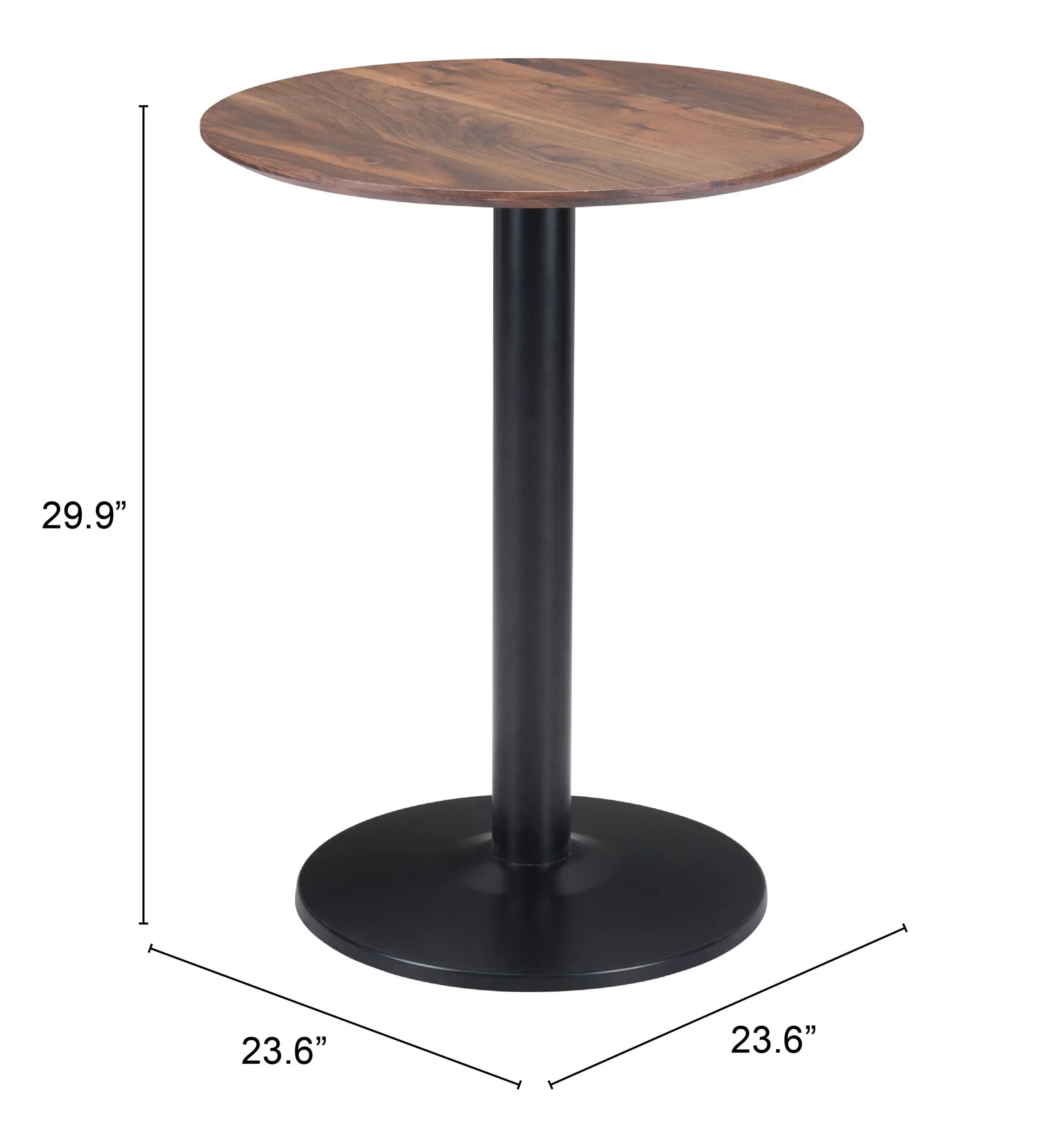 Alto Bistro Table Brown & Black - Image 5