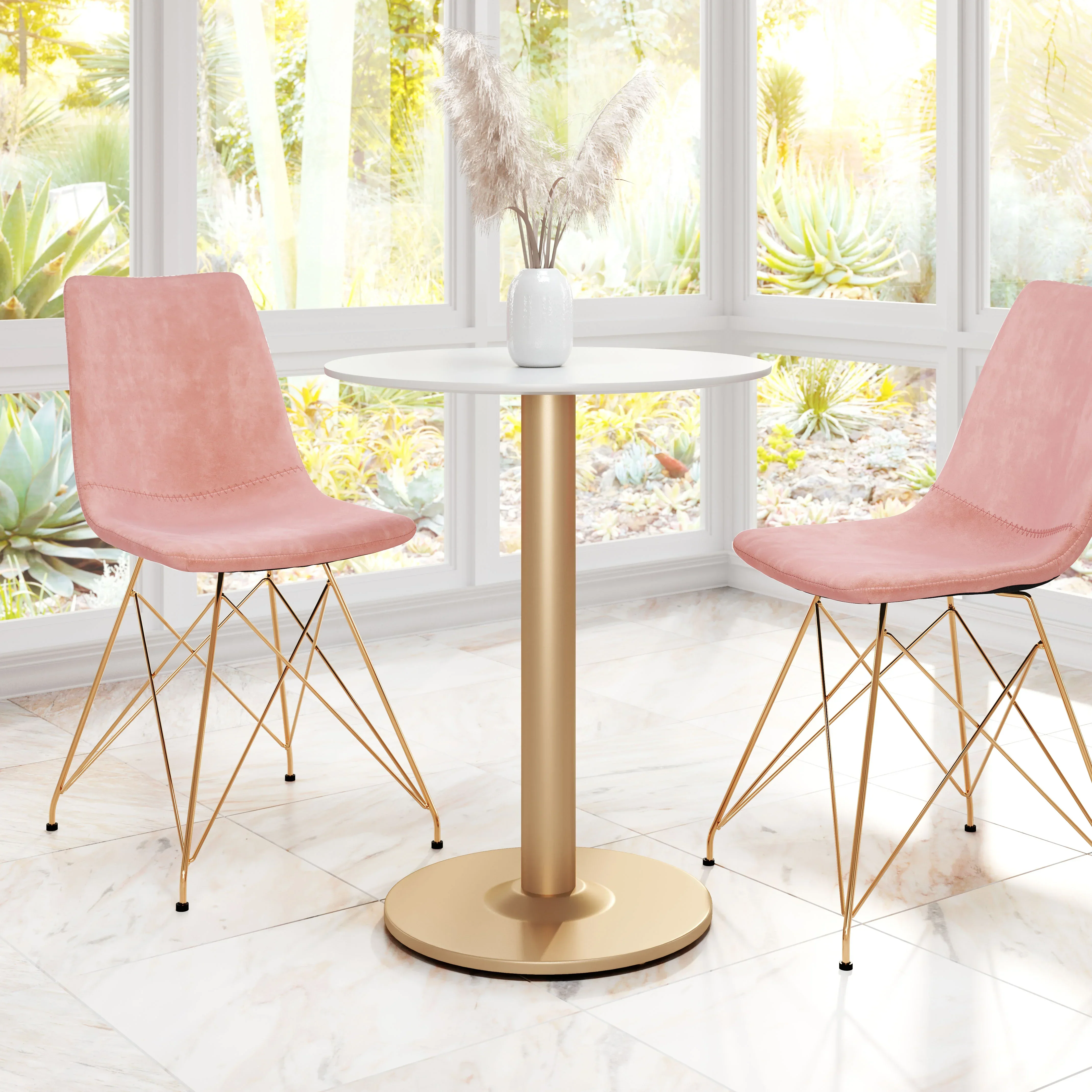 Alto Bistro Table White & Gold - Image 2