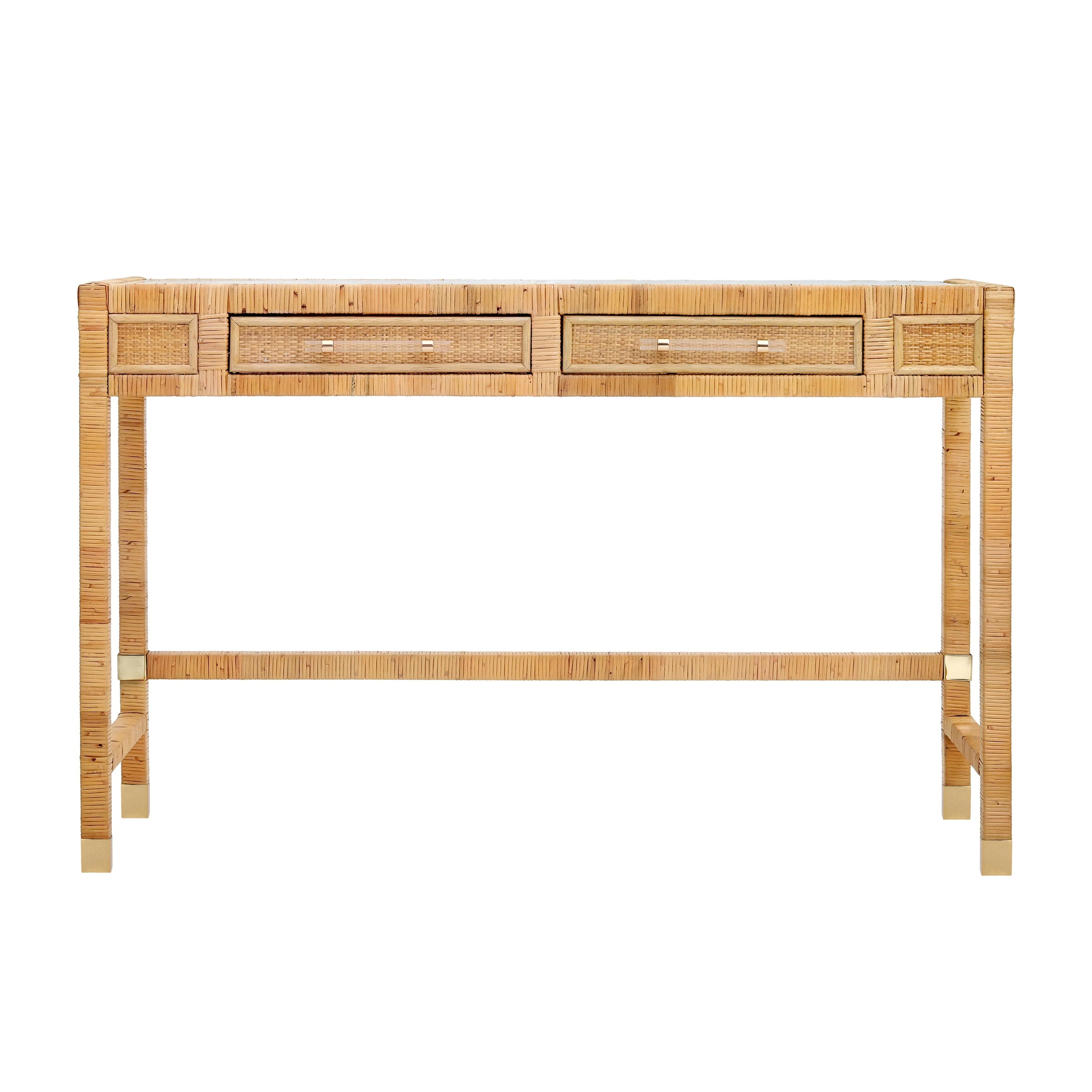 Amara Natural Rattan Desk - Image 3