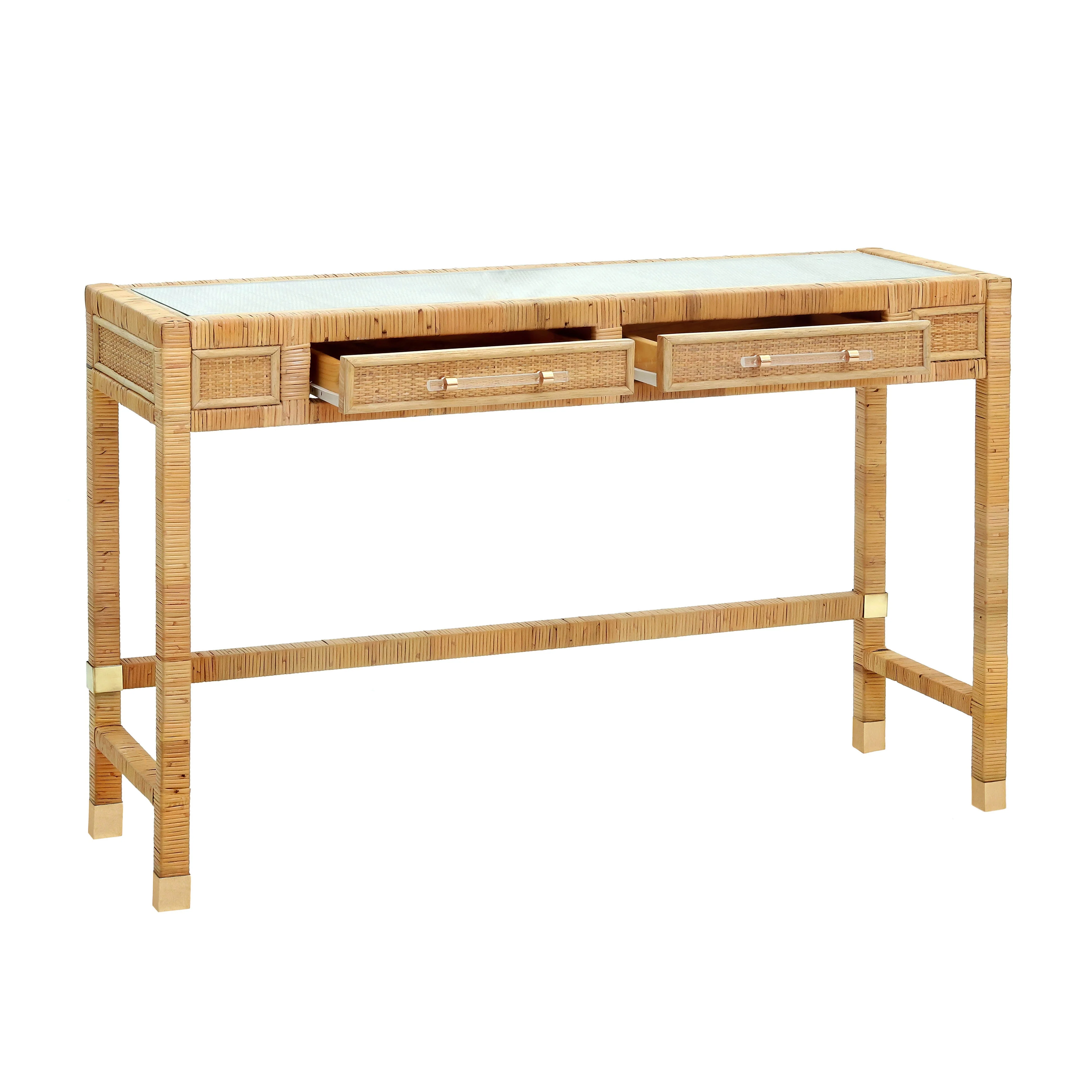 Amara Natural Rattan Desk - Image 4